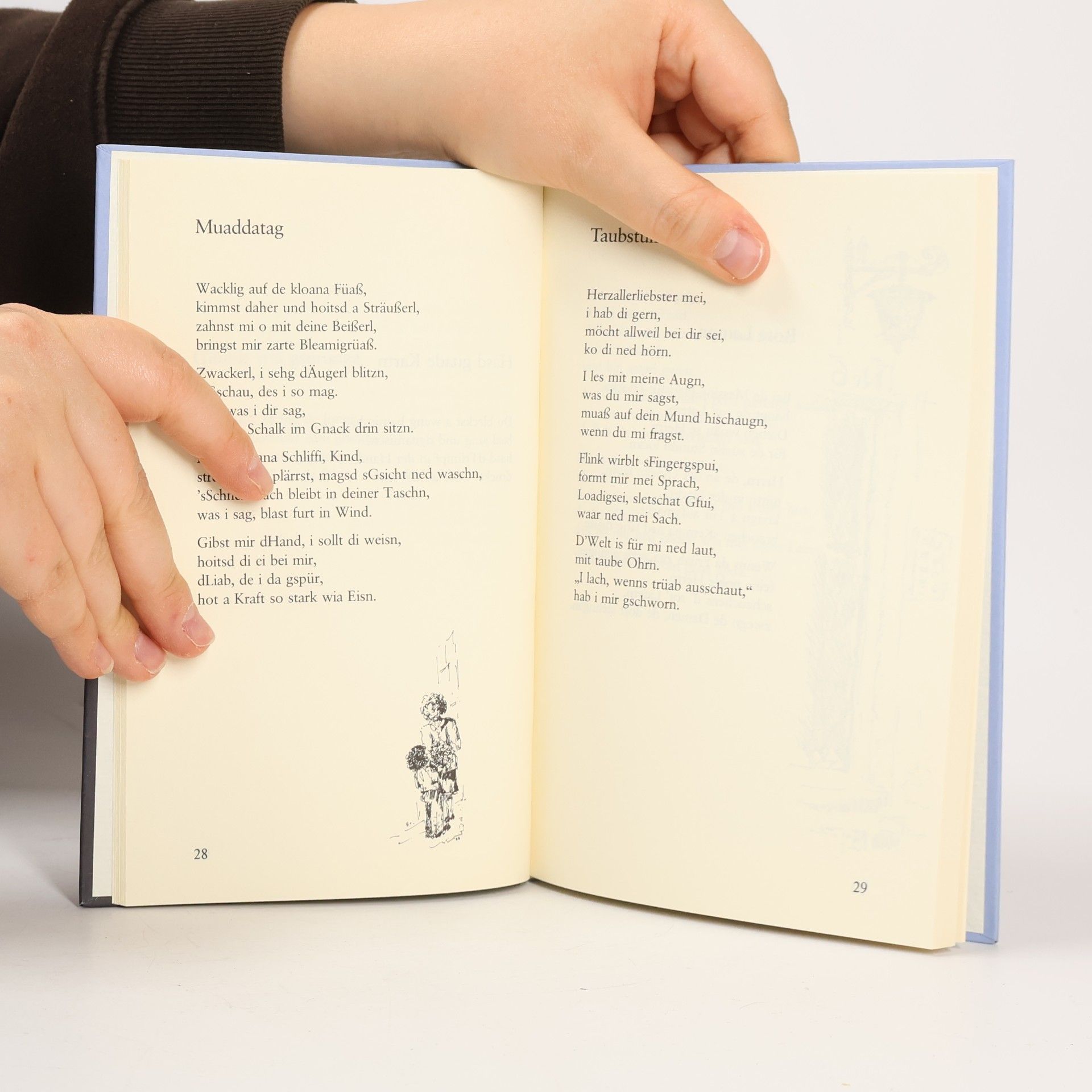 Johanna Beringer Eini und dahinter gschaut