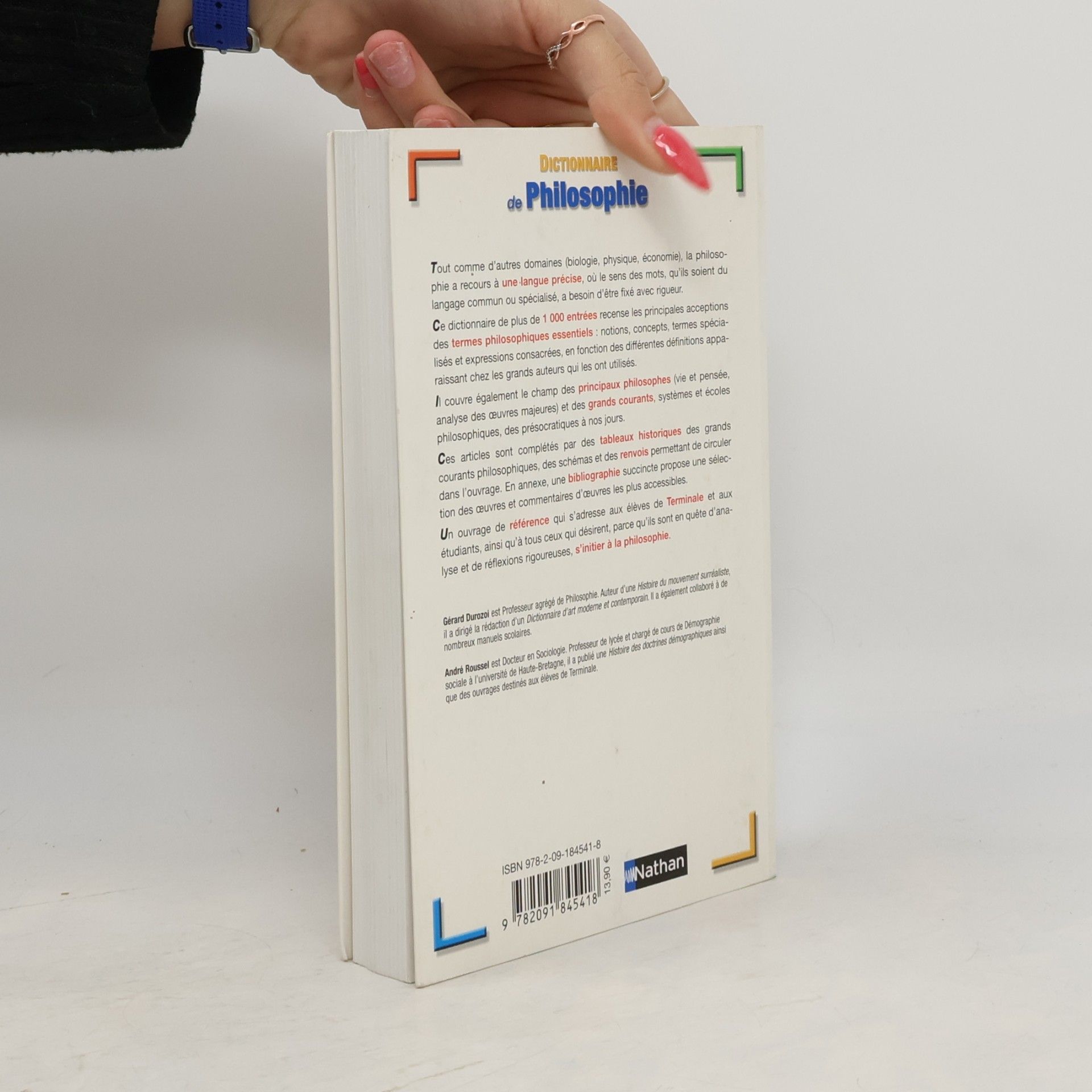 Gérard Durozoi Dictionnaire de philosophie