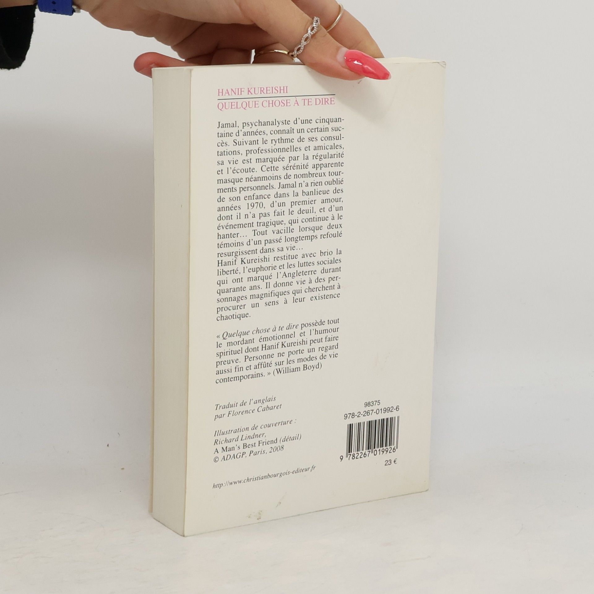 Hanif Kureishi Quelque chose à te dire