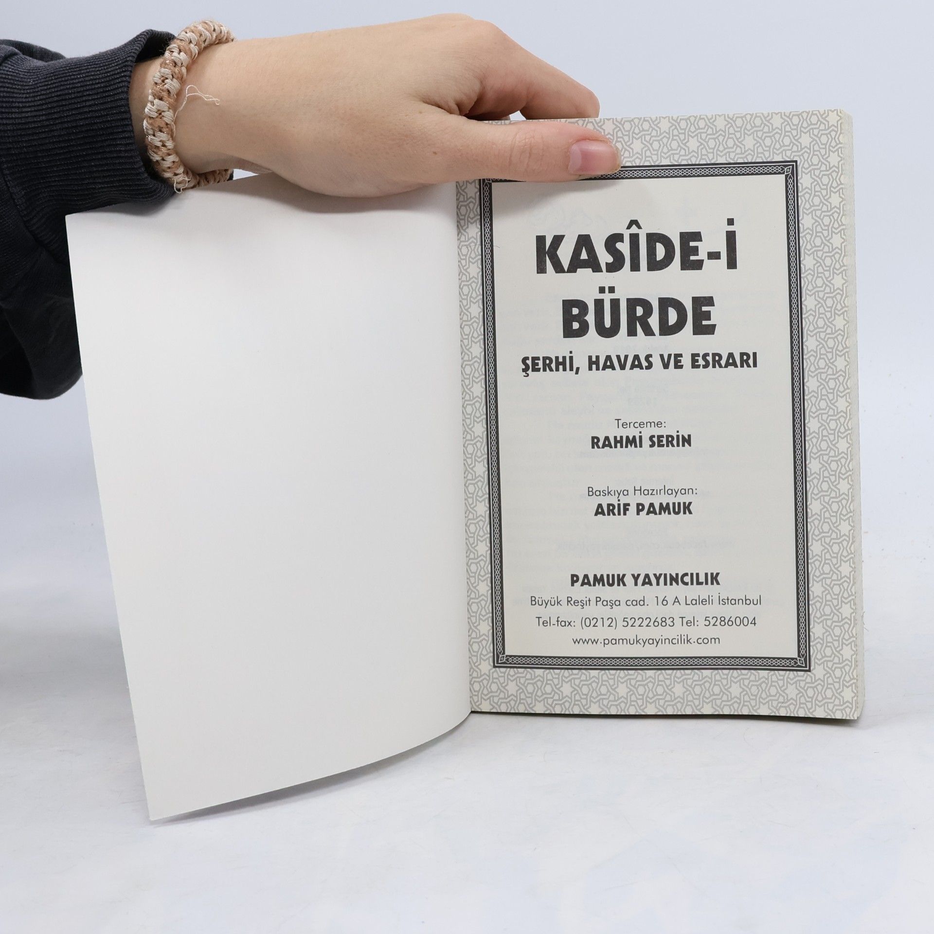Arif Pamuk Kaside-i Burde