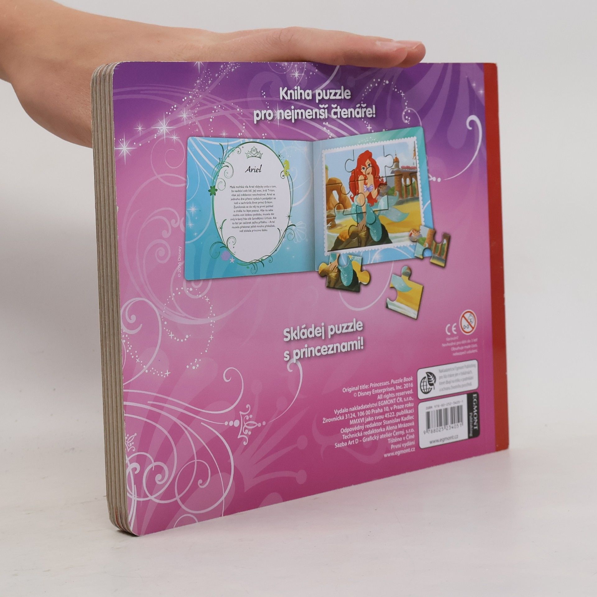 Various authors Disney Princezna. Kniha puzzle