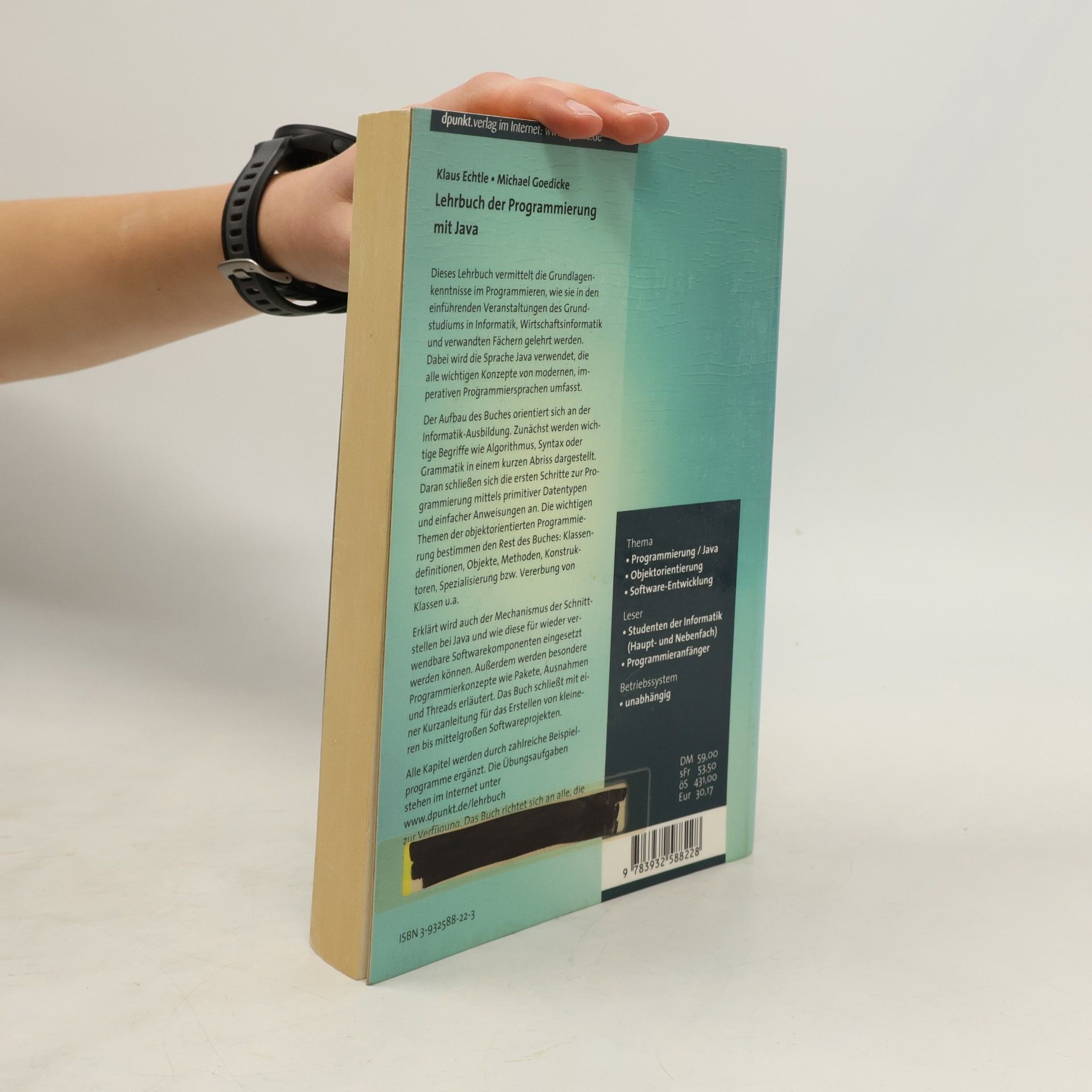 Klaus Echtle Lehrbuch der Programmierung mit Java