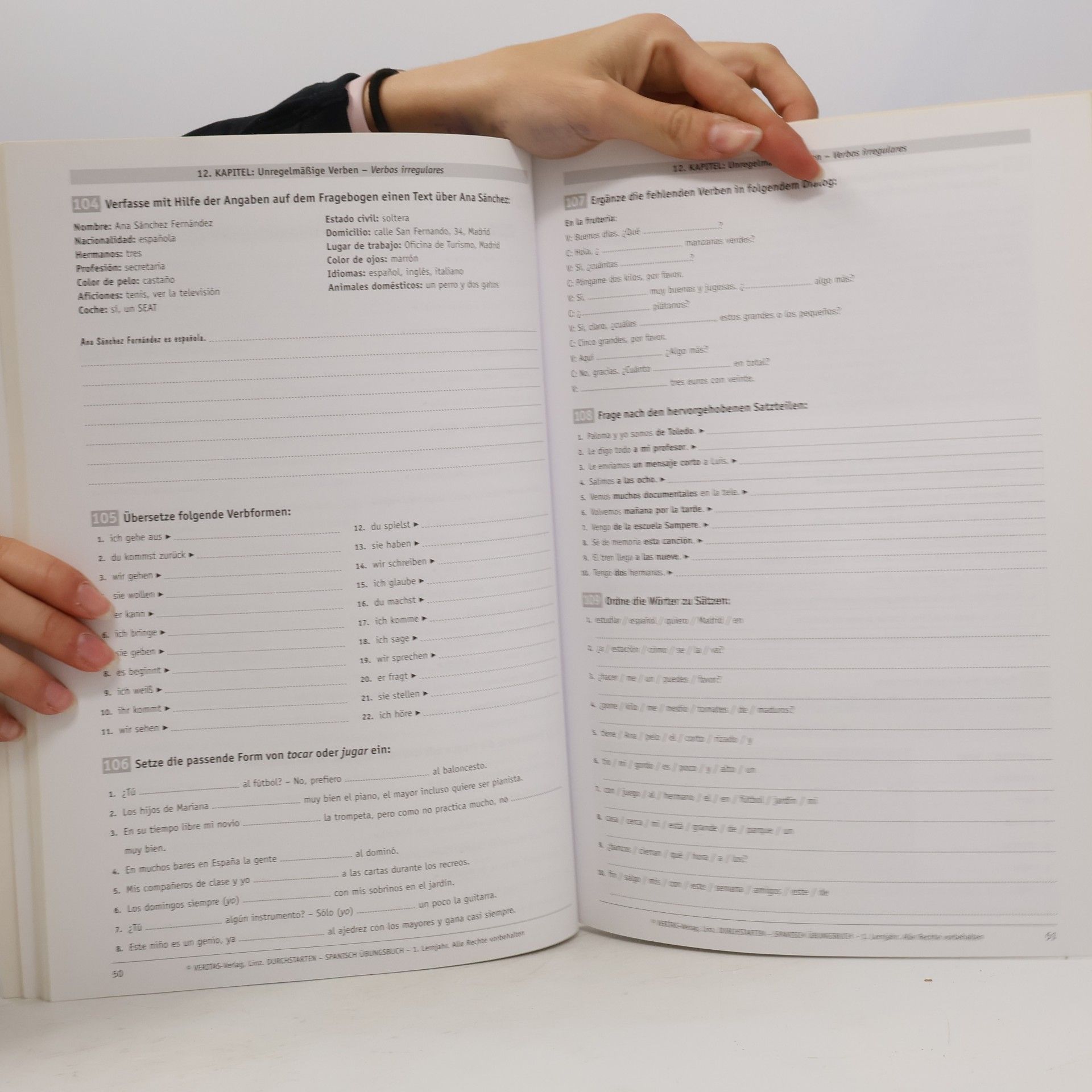 Monika Veegh 1. Lernjahr, Übungsbuch mit Lösungen