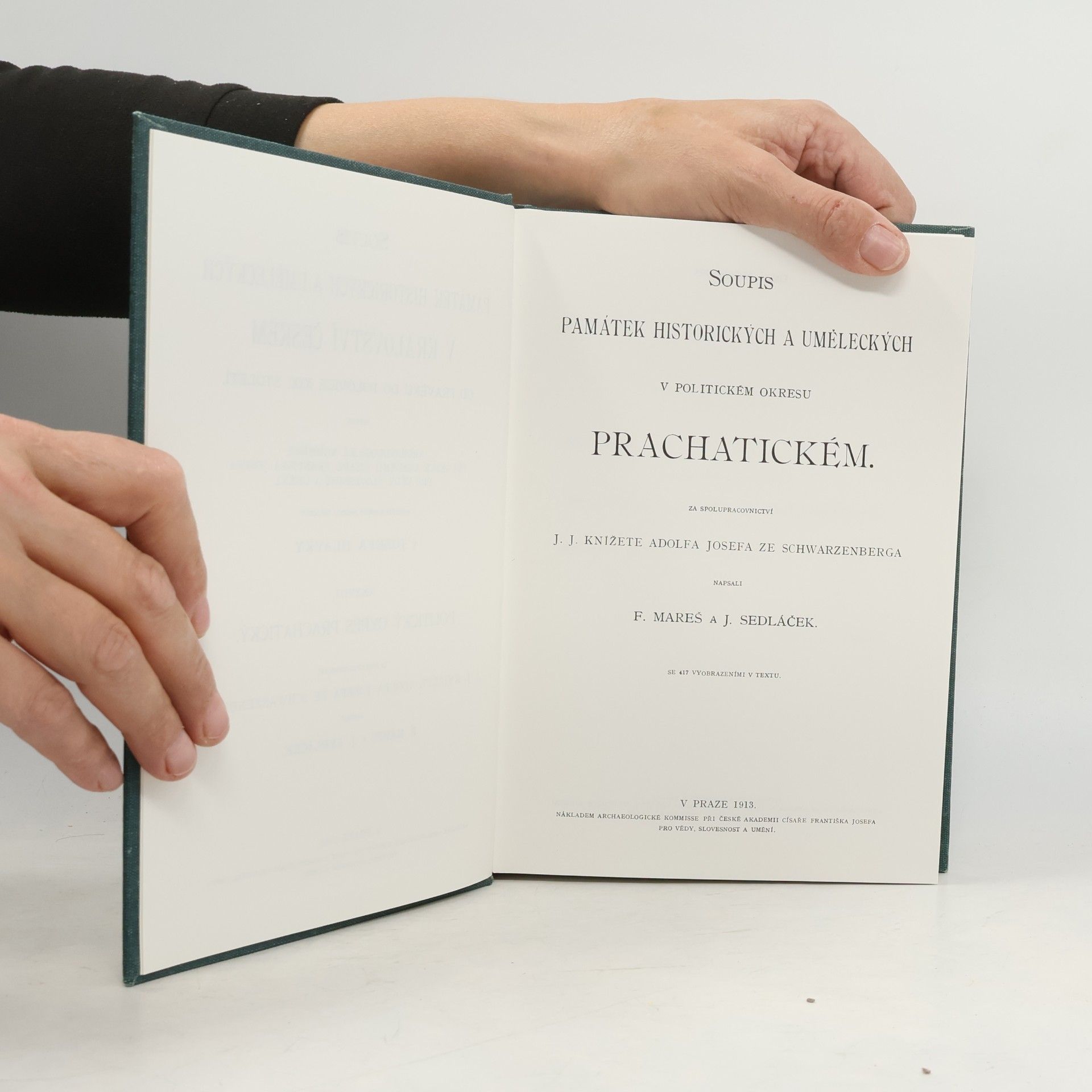 František Mareš Soupis památek historických a uměleckých v politickém okresu Prachatickém