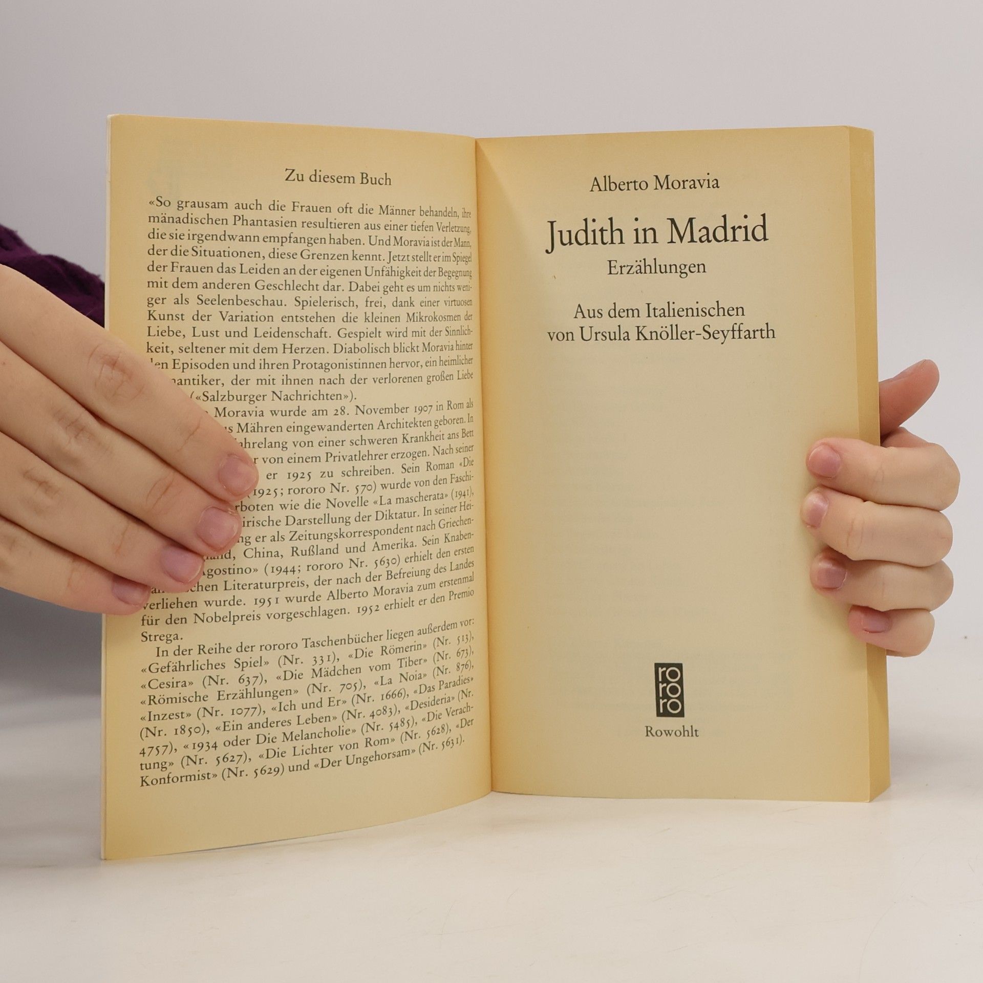 Alberto Moravia Judith in Madrid