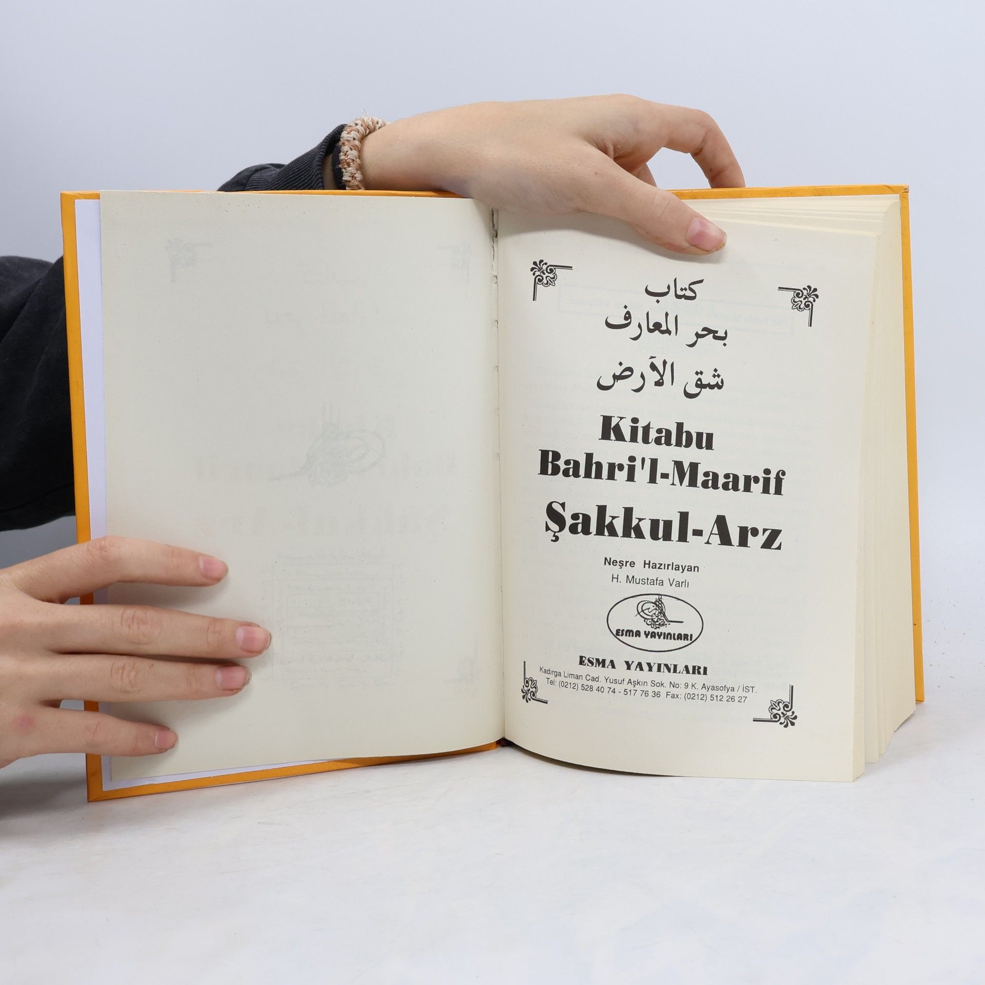 H. Mustafa Varlı Kitabûl Bahri'l-Maarif Şakkûl-Arz