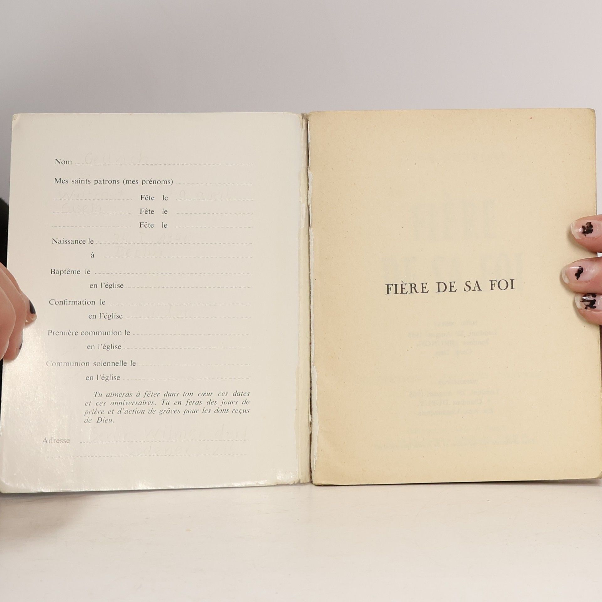 Autorenkollektiv Fière de sa foi 1
