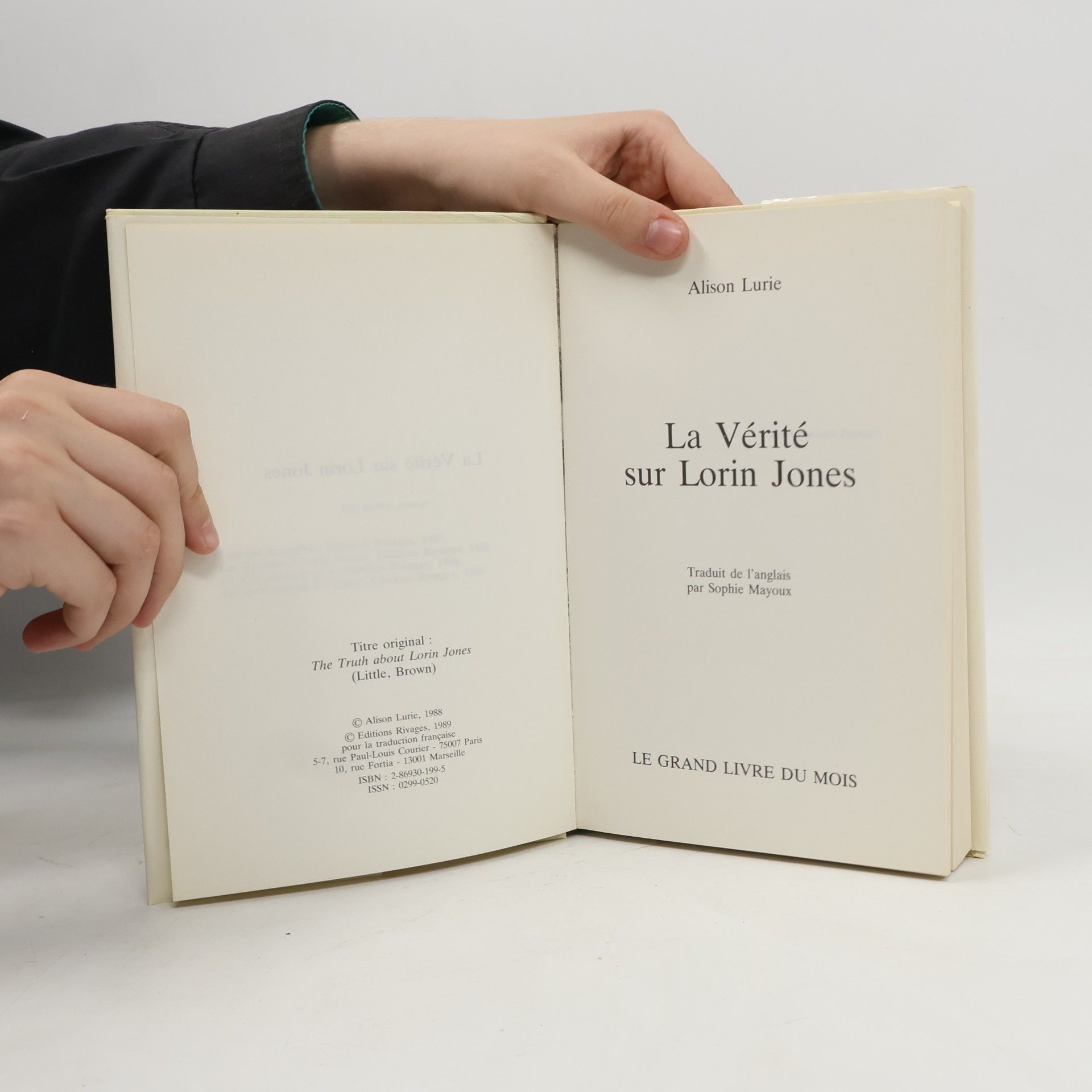 Alison Lurie La Vérité sur Lorin Jones