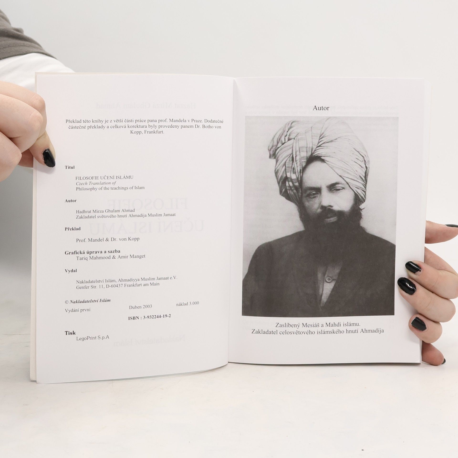 Ahmad Hazrat Mírzá Ghulám Filosofie učení islámu