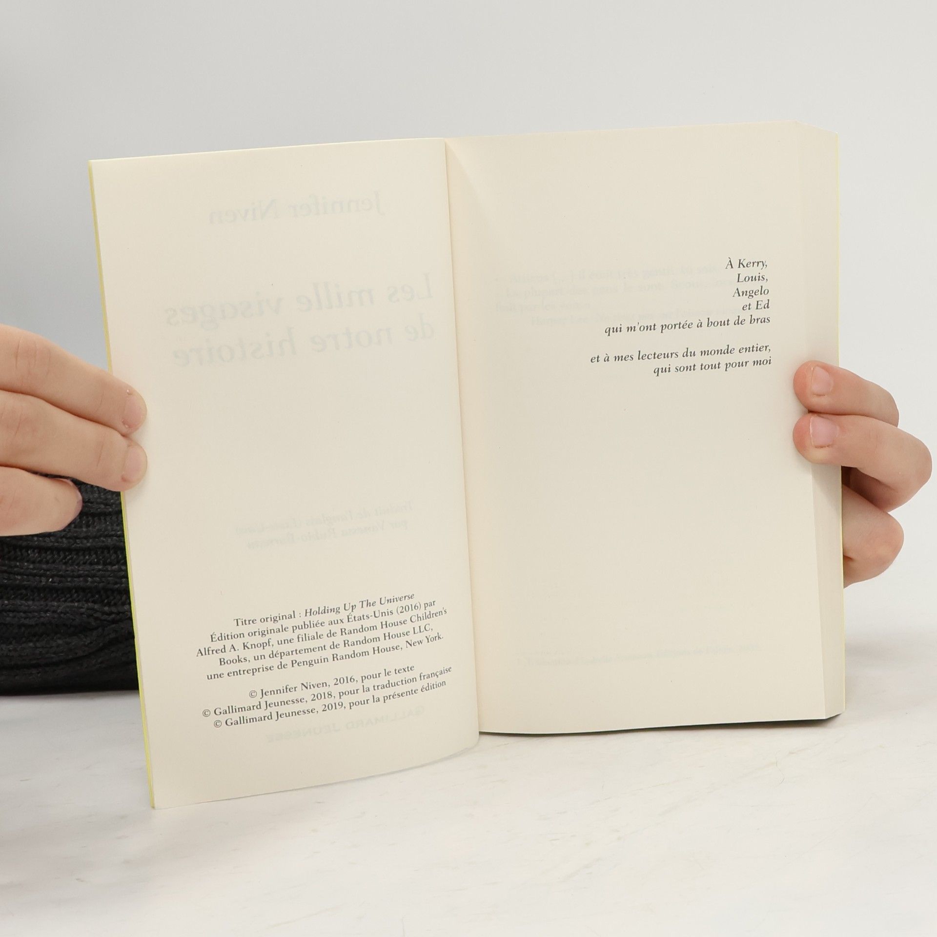 Jennifer Niven Les Mille Visages de notre histoire