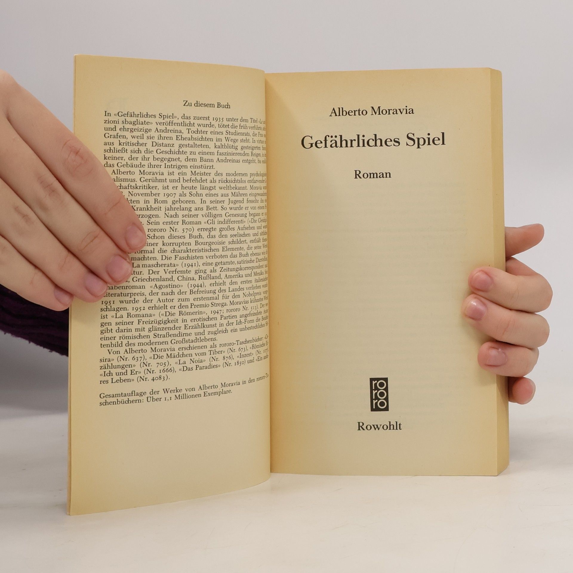 Alberto Moravia Gefährliches Spiel