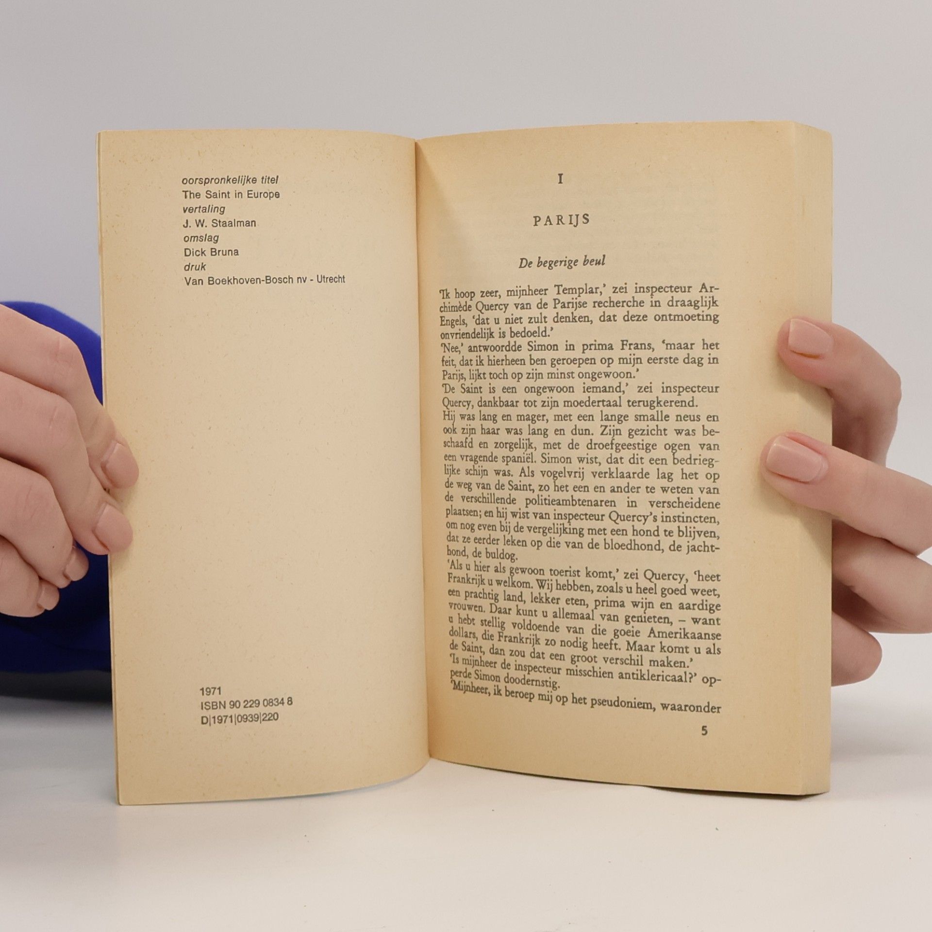 Leslie Charteris De Saint doet Europa 834