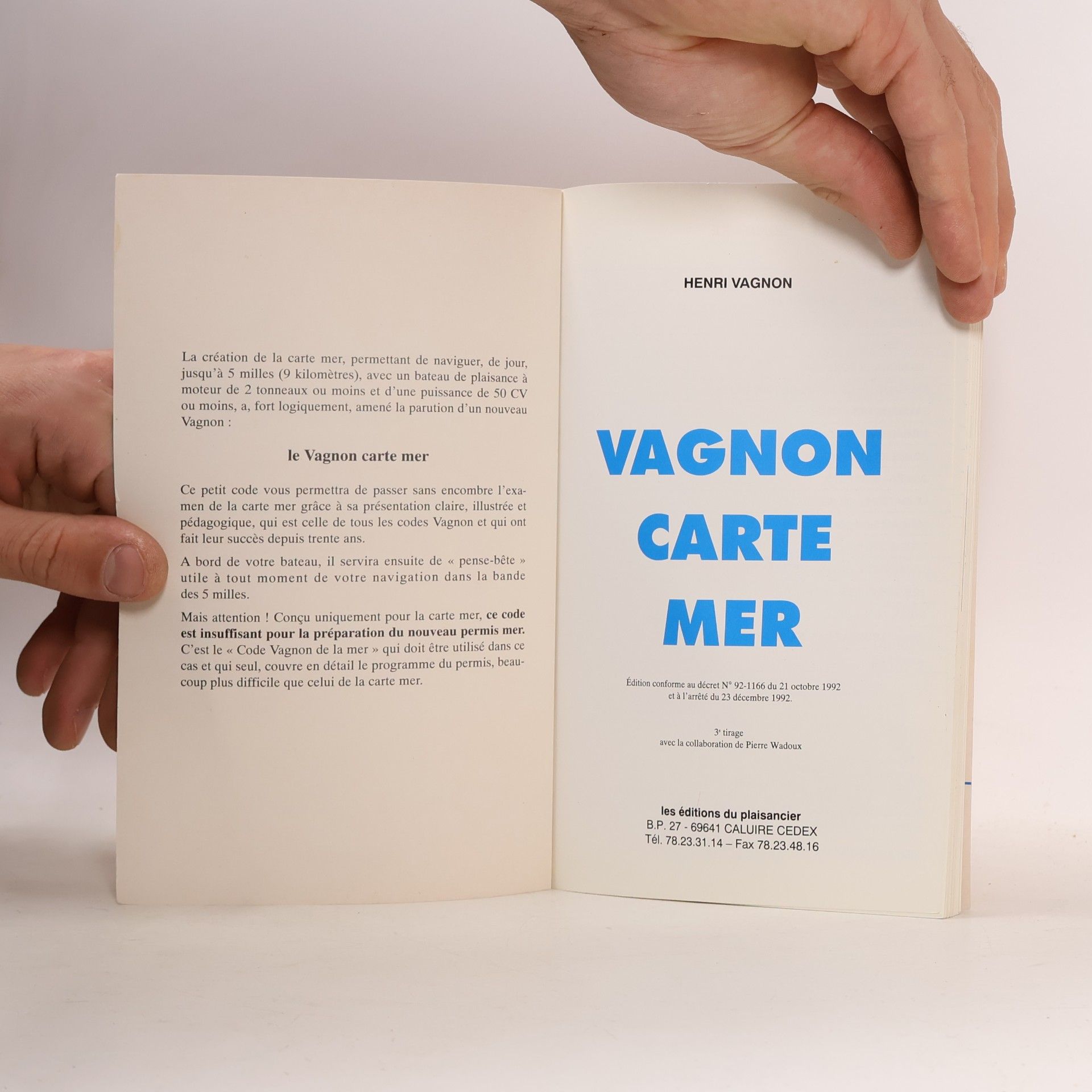 Henri Vagnon Vagnon carte mer
