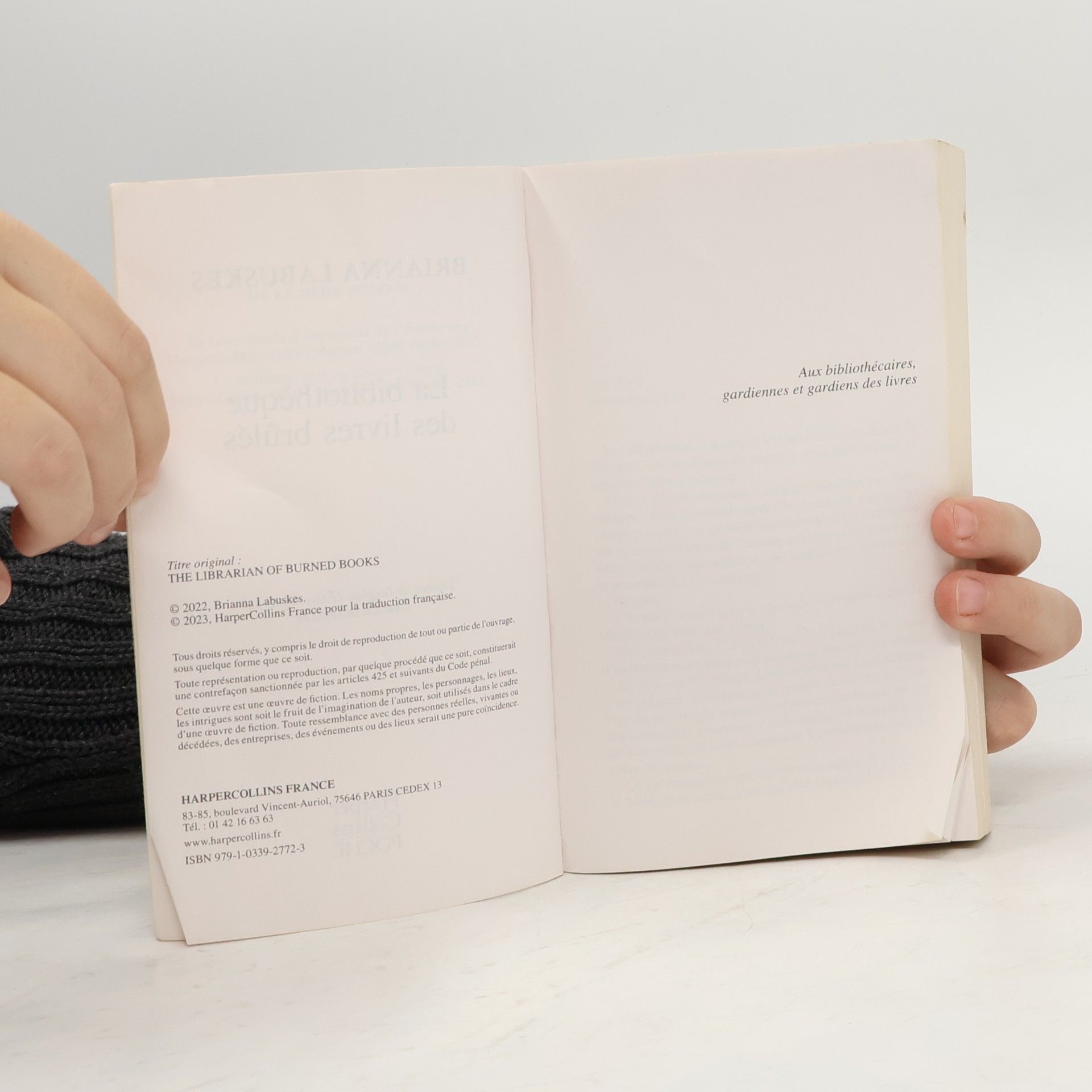 Brianna Labuskes La Bibliothèque des livres brûlés