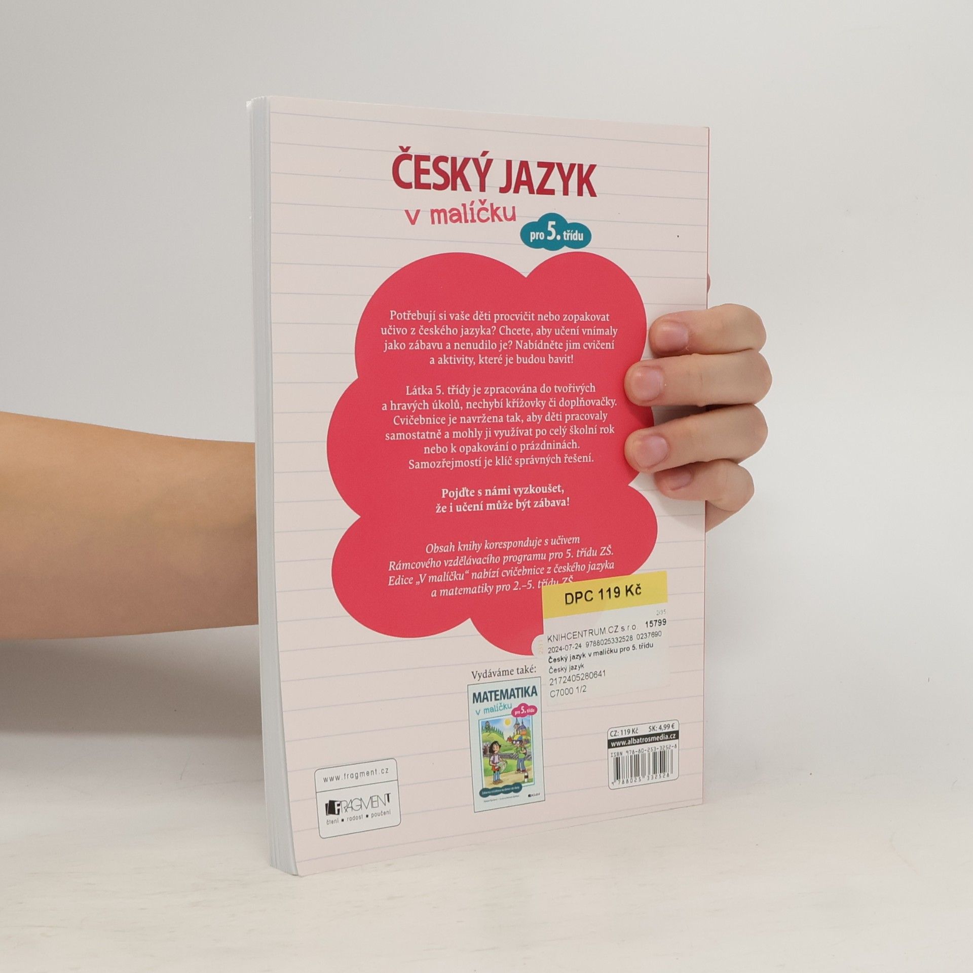 Lucie Vélová Český jazyk v malíčku. Pro 5. třídu