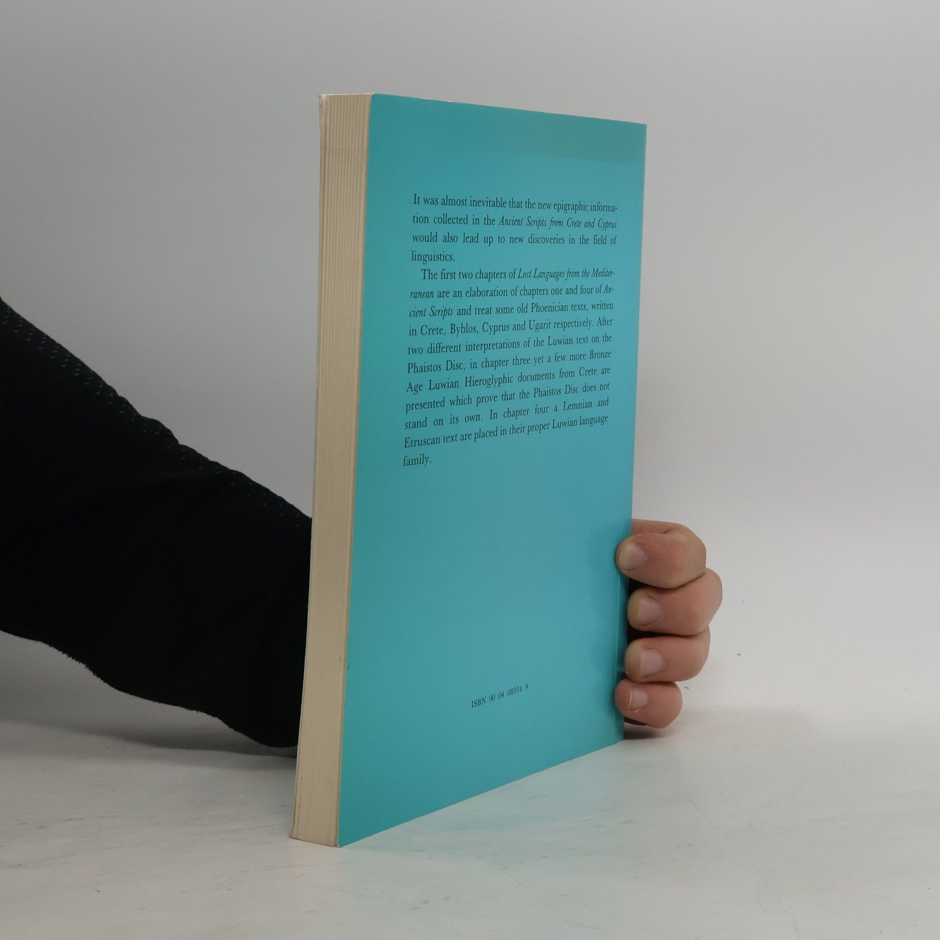 Jan G. P. Best Publications of the Henri Frankfort Foundation - 10: Lost Languages from the Mediterranean