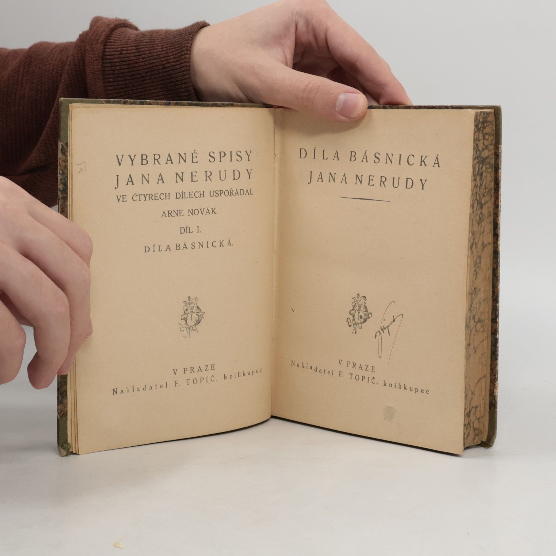 Jan Neruda Vybrané spisy Jana Nerudy I
