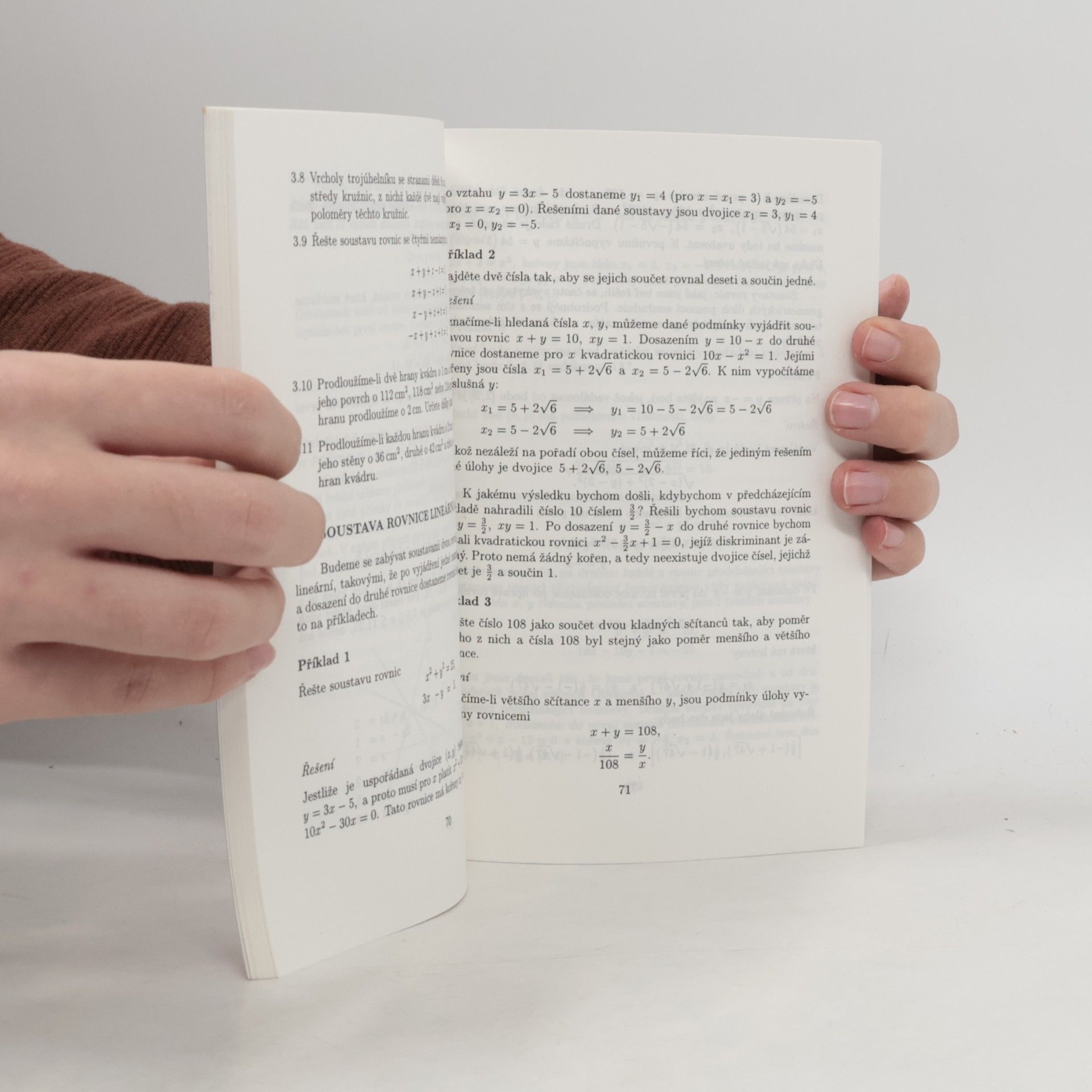 Leo Boček Matematika pro gymnázia. Rovnice a nerovnice