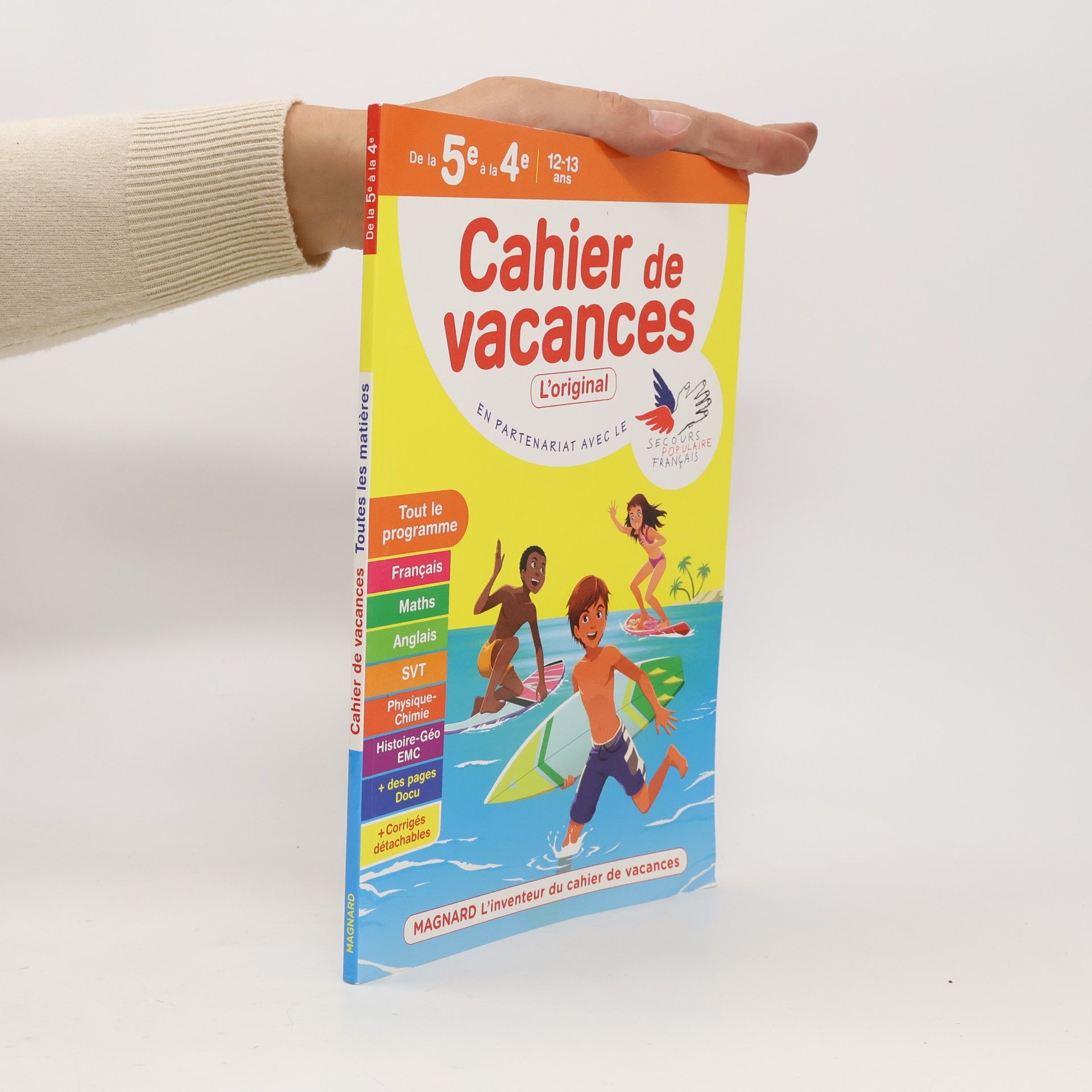 Cahier de vacances 2022, de la 5e vers la 4e