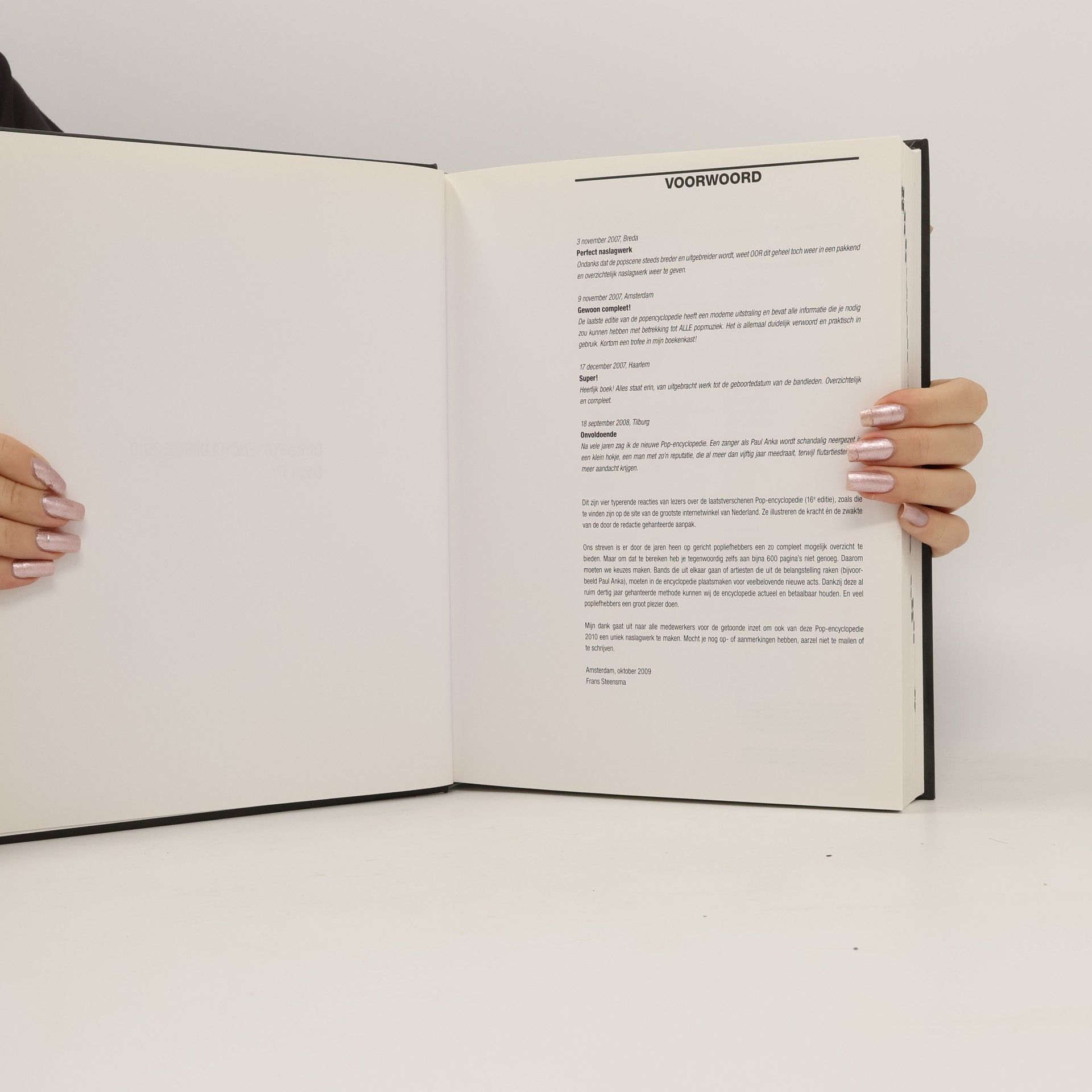 Frans Steensma OOR Pop-Encyclopedie 2010 - Editie 17