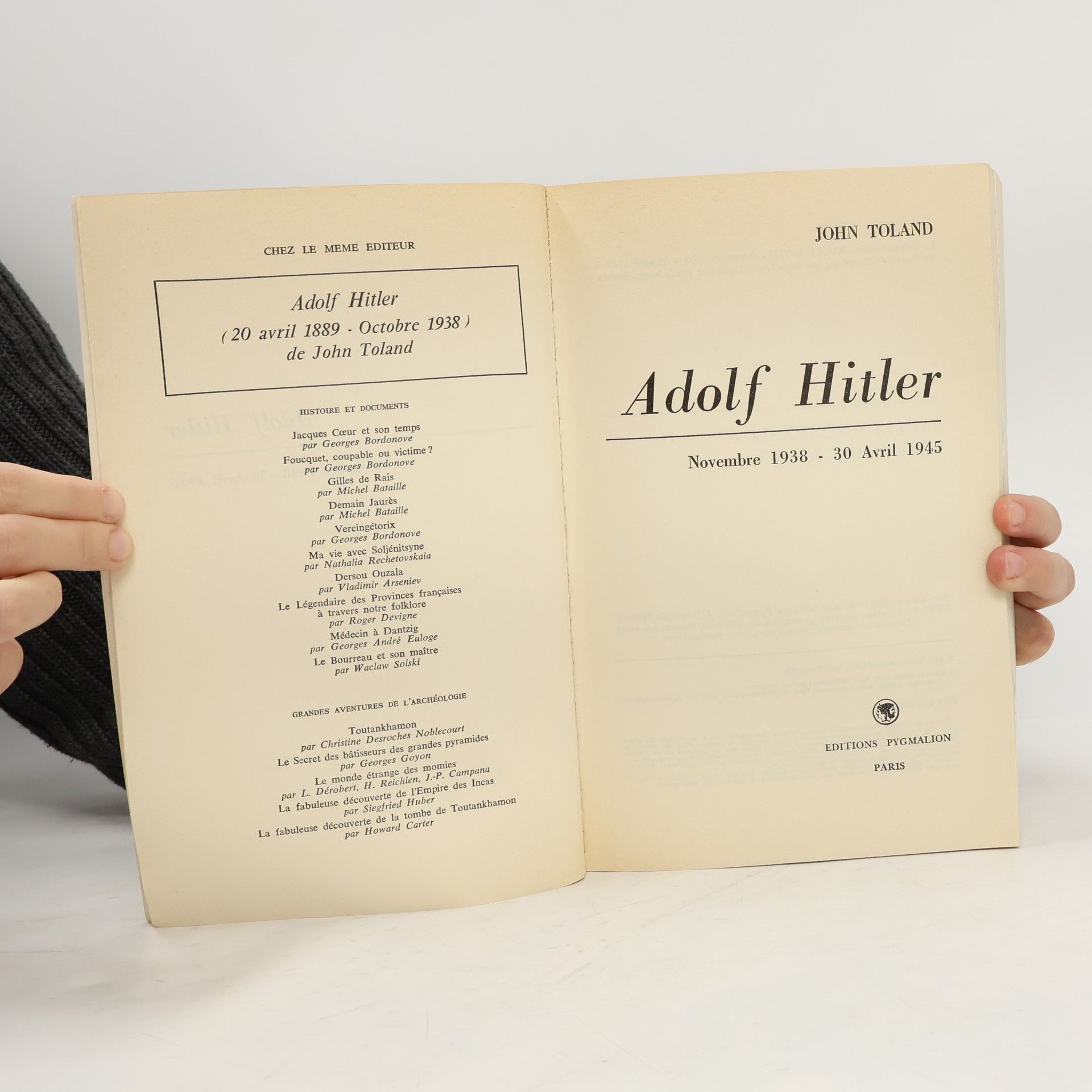 John Willard Toland Adolf Hitler, Novembre 1938-30 avril 1945