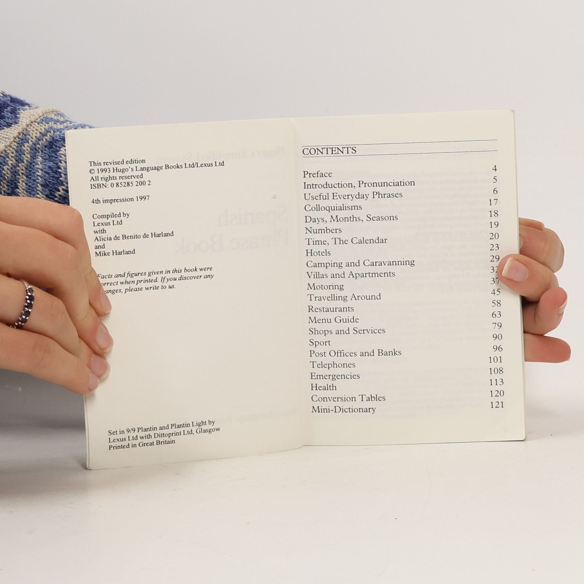 Mike Harland Hugo's Simplified System: Spanish Phrase Book