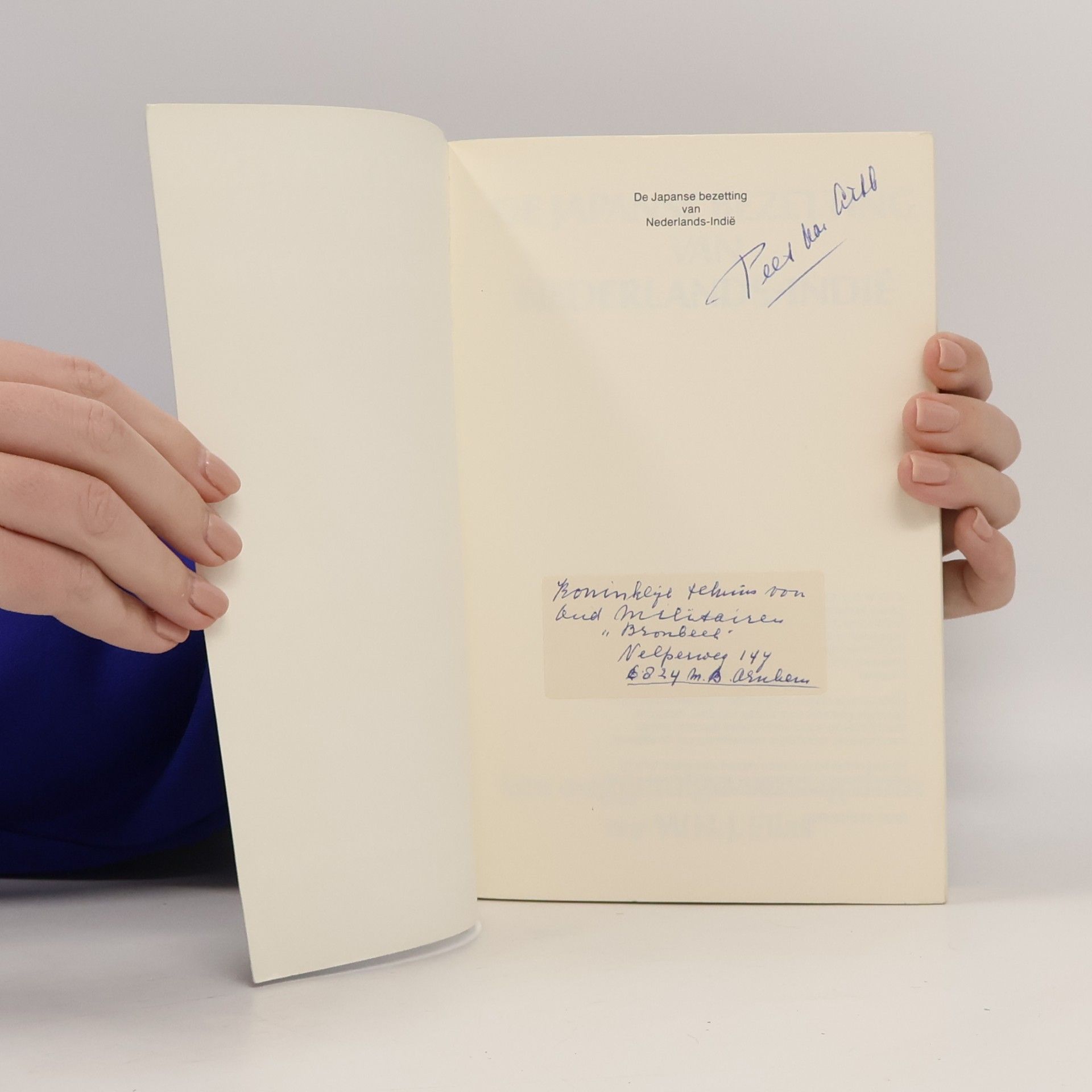 W. H. J. Elias japanse bezetting van Nederlands-Indië