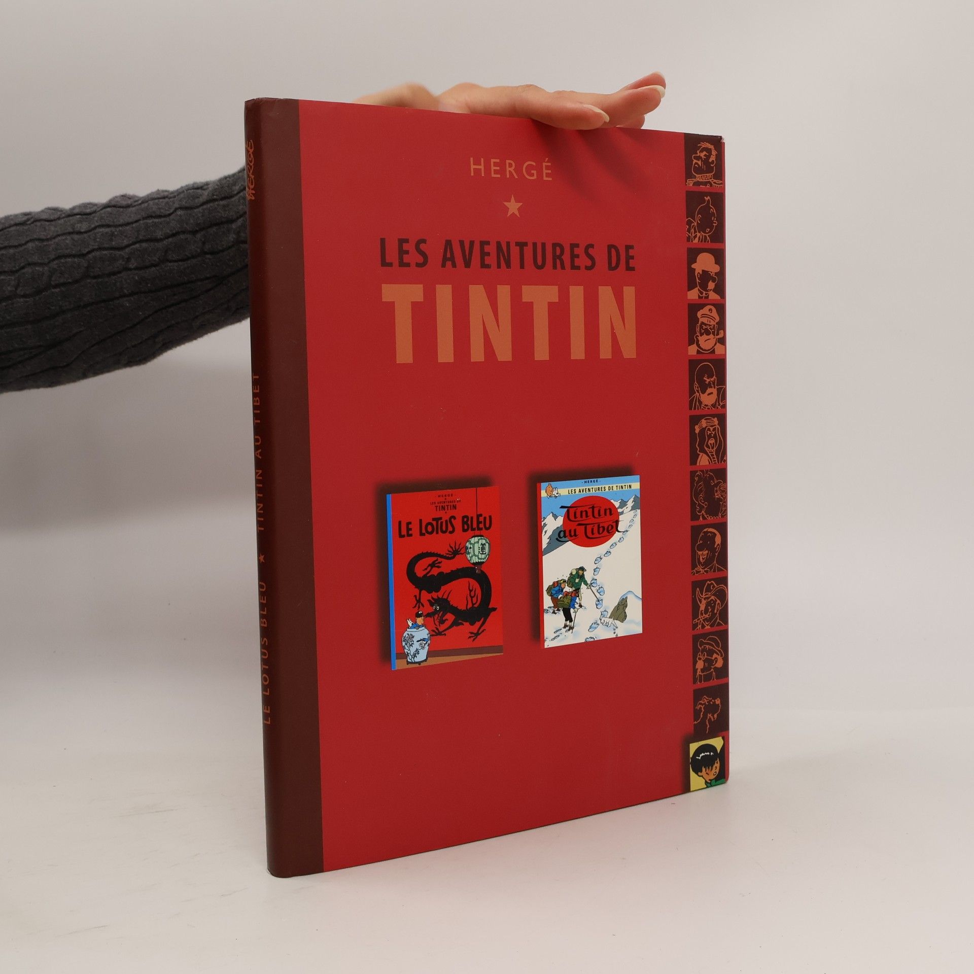 Hergé Les aventures de Tintin; Le Lotus Bleu; Tintin au Tibet