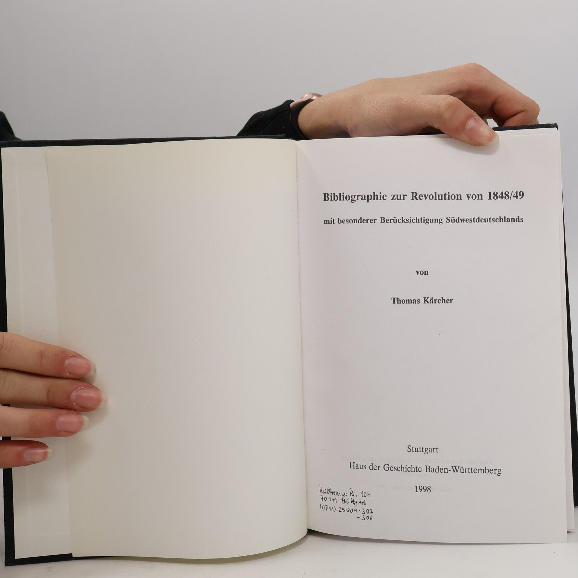 Thomas Kaercher Bibliographie zur Revolution von 1848/49