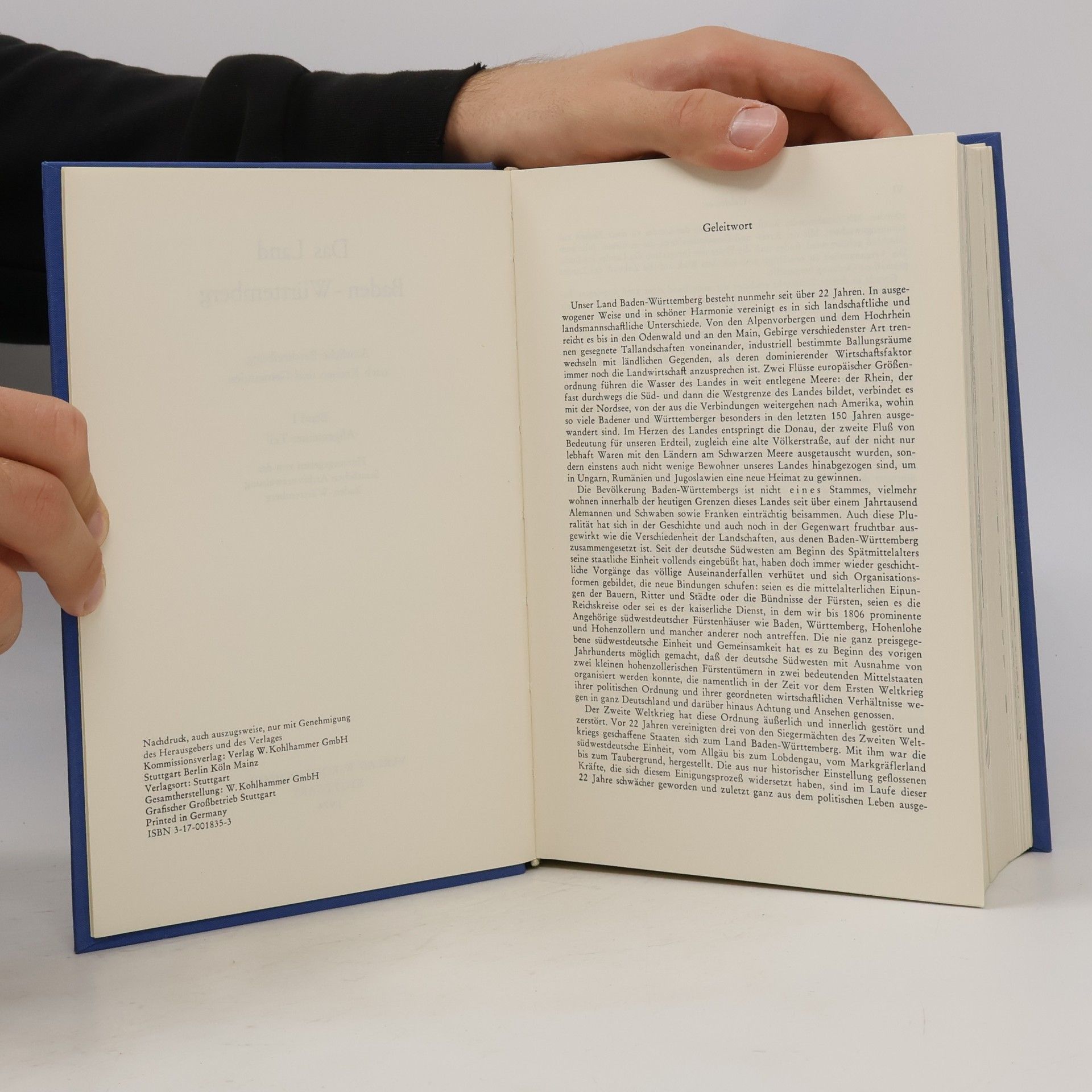 Autorenkollektiv Das Land Baden-Württemberg I.