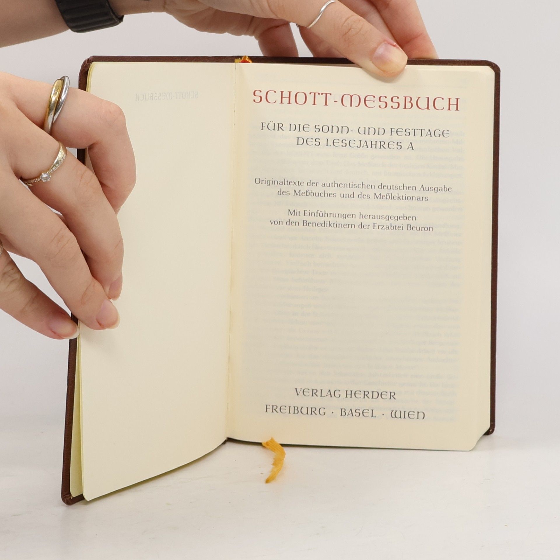 Kolektív autorov Schott-Messbuch für die Sonn- und Festtage des Lesejahres A