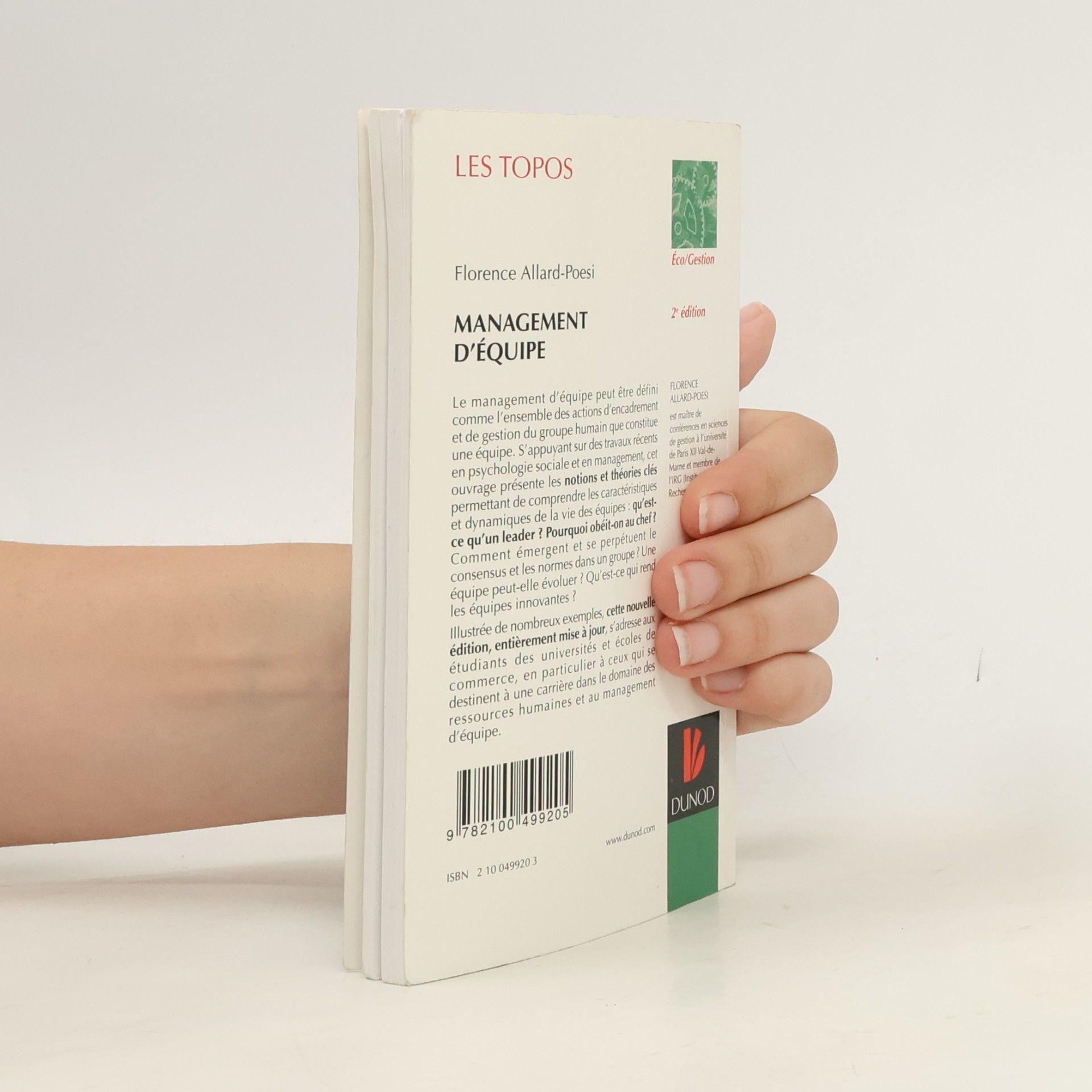 Florence Allard-Poesi Management d'équipe - 2e édition