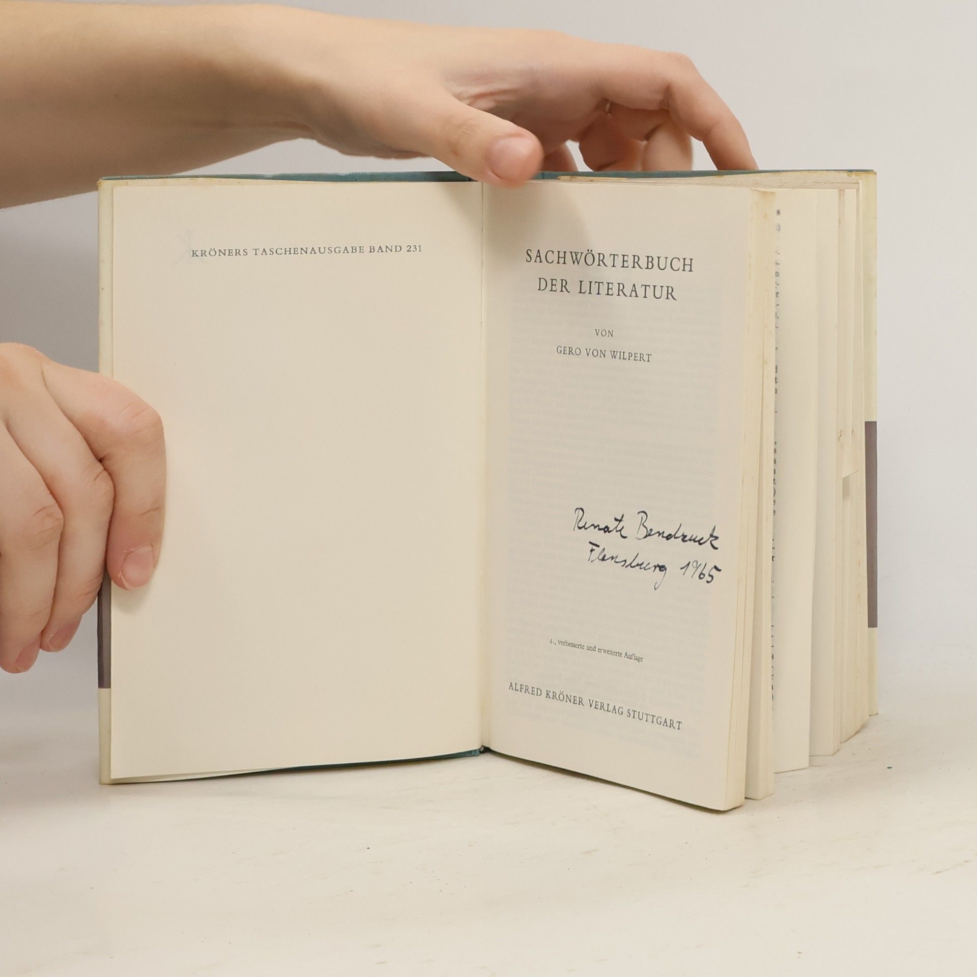 Gero von Wilpert Sachwörterbuch der Literatur