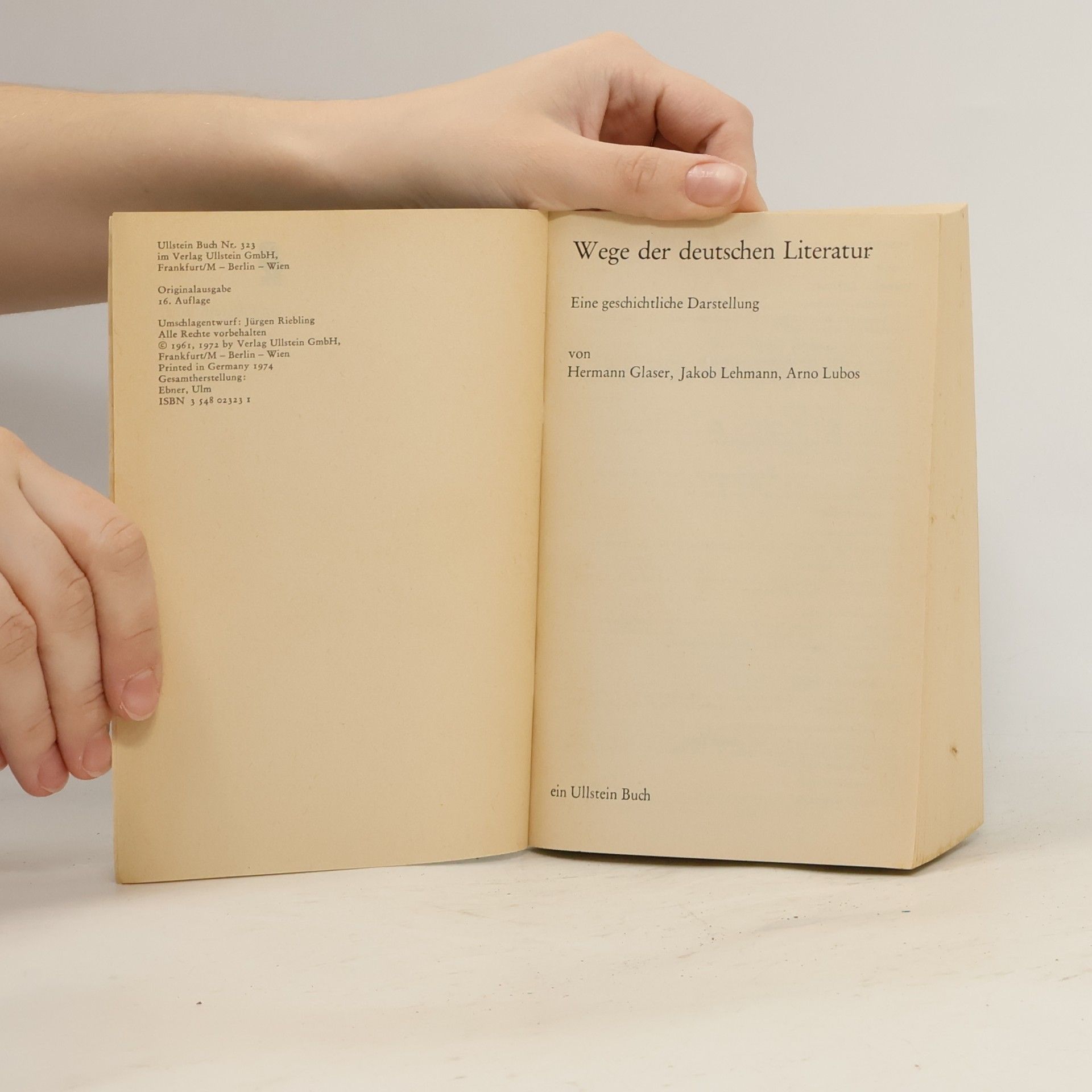 Hermann Glaser Wege der deutschen Literatur
