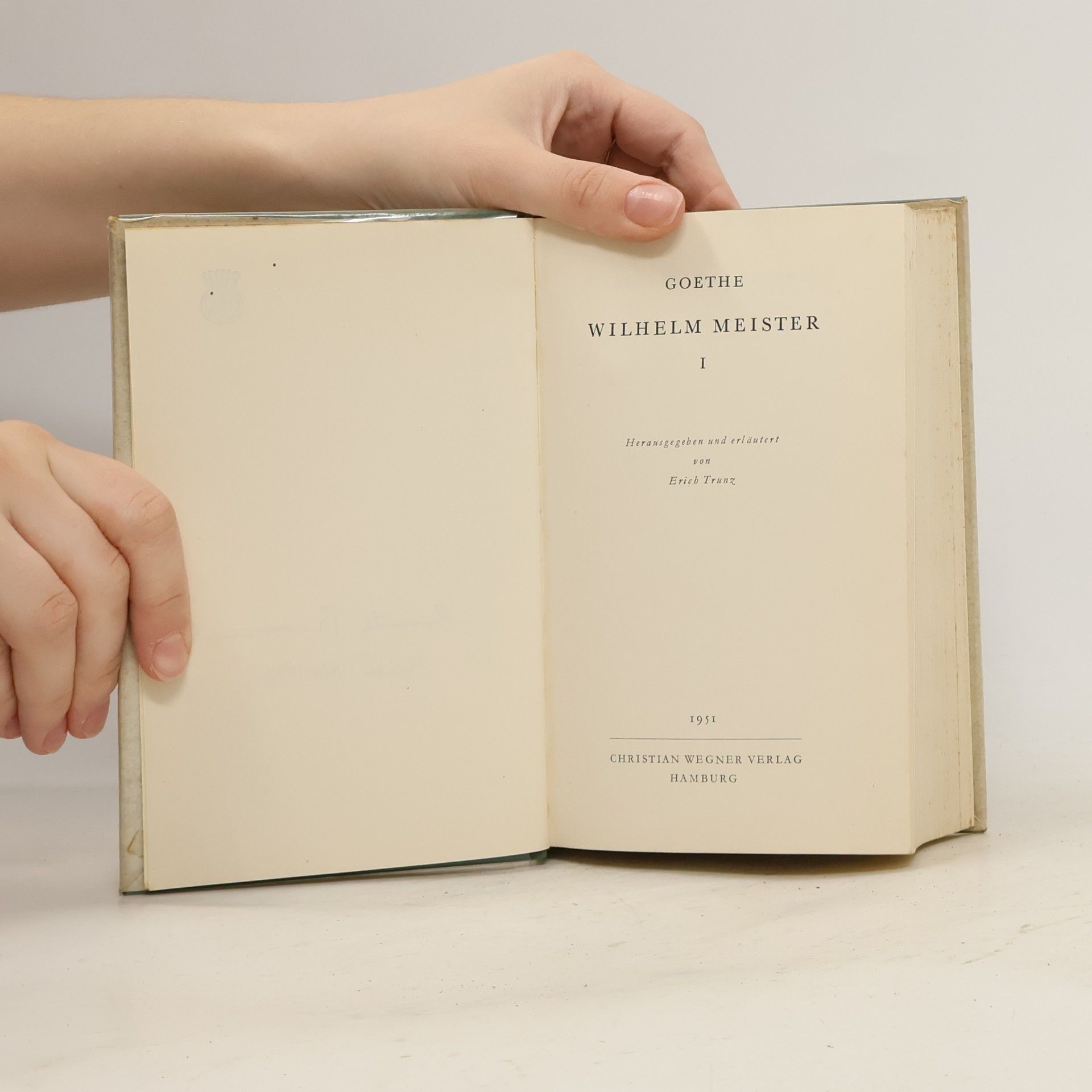 Johann Wolfgang von Goethe Goethes Werke 6. Hamburger Ausgabe