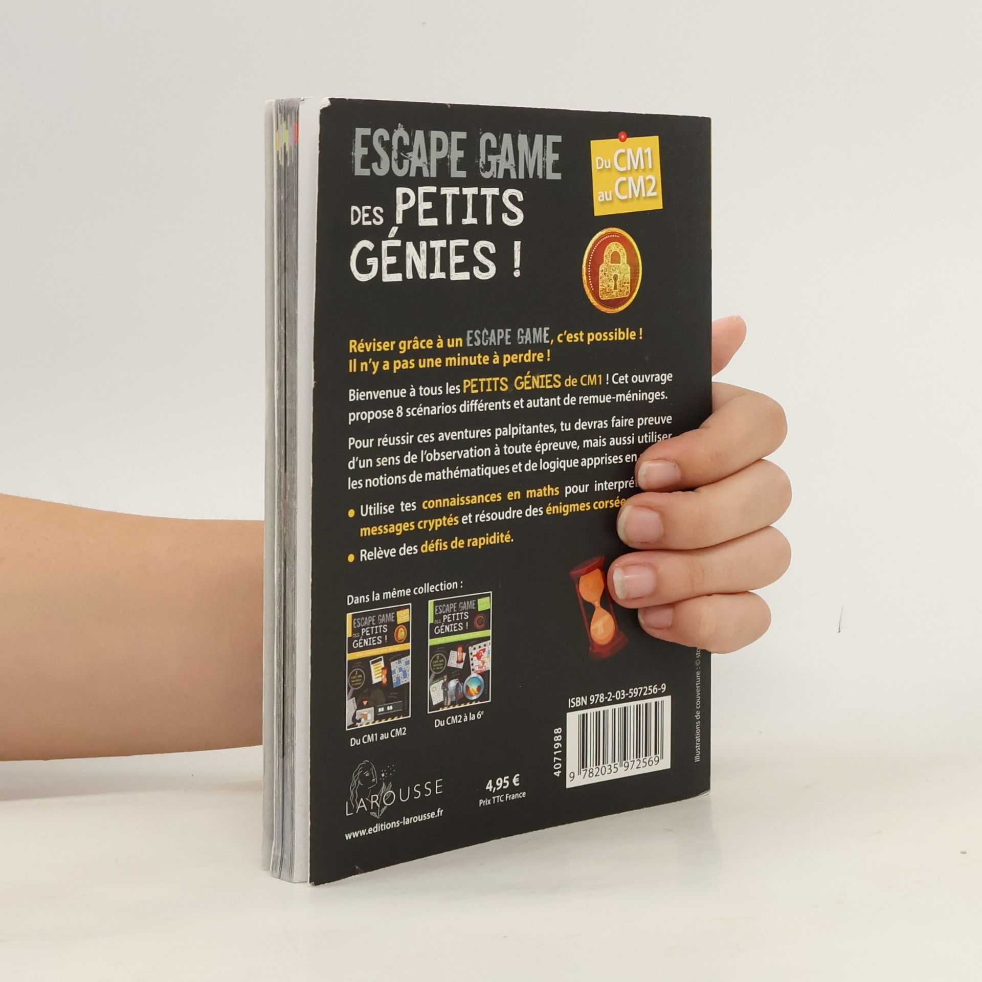 Mallory Monhard Escape games des petits génies CM1: Du CM1 au CM2