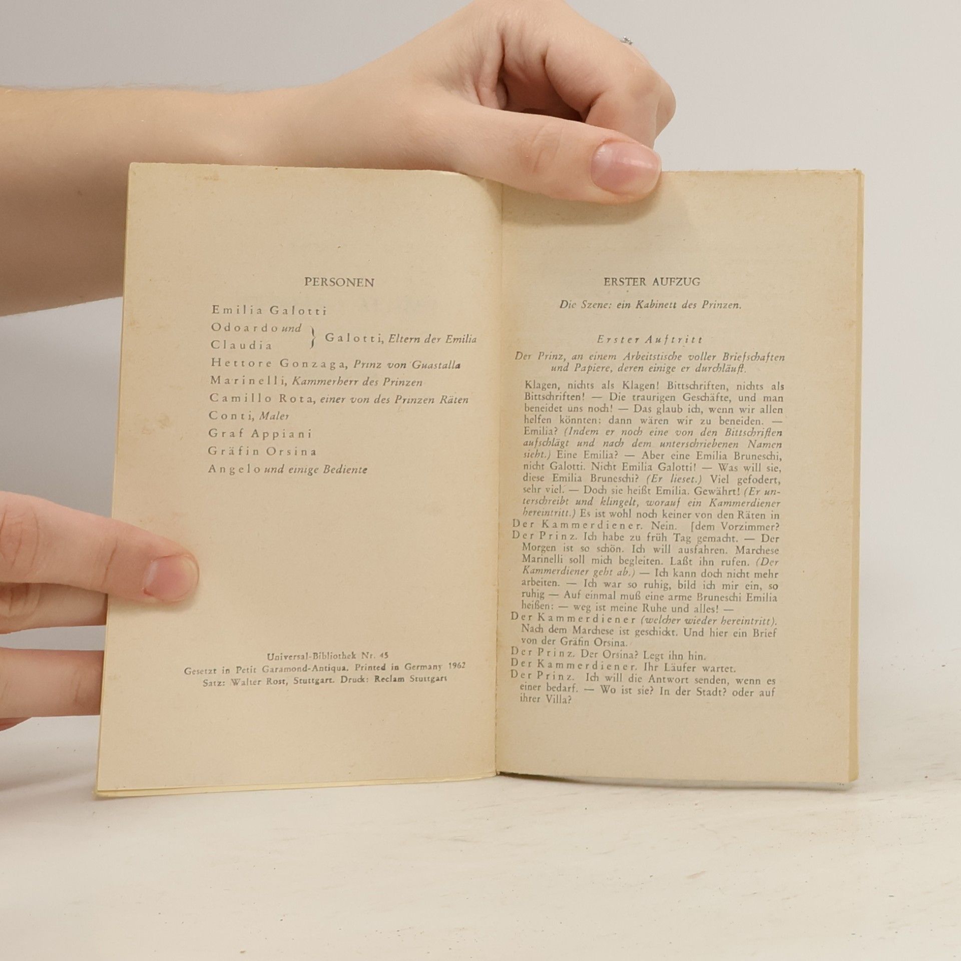 Gotthold Ephraim Lessing Emilia Galotti