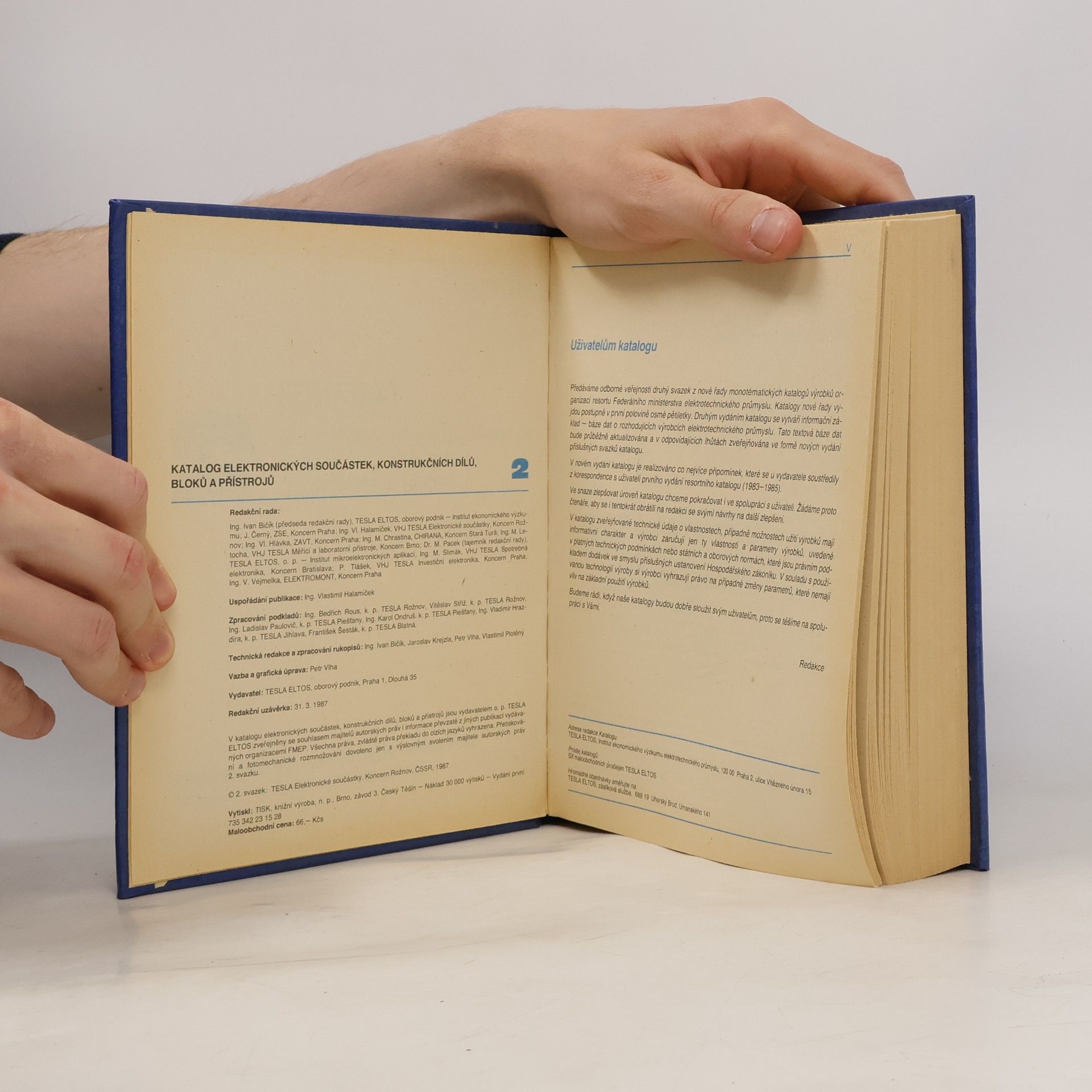 Vlastimil Halamíček Katalog elektronických součástek, konstrukčních dílů, bloků a přístrojů 2.
