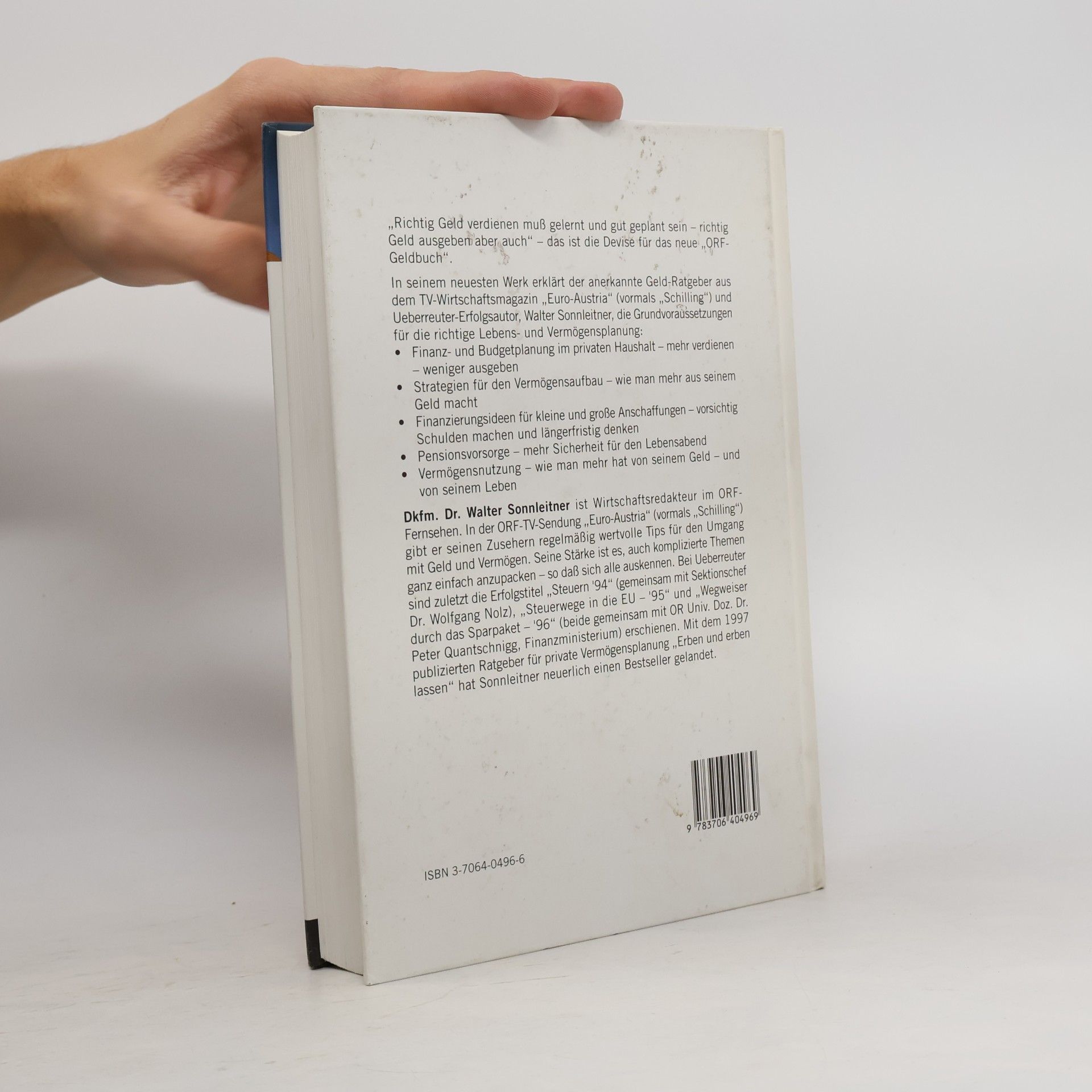 Walter Sonnleitner Das große ORF-Geldbuch