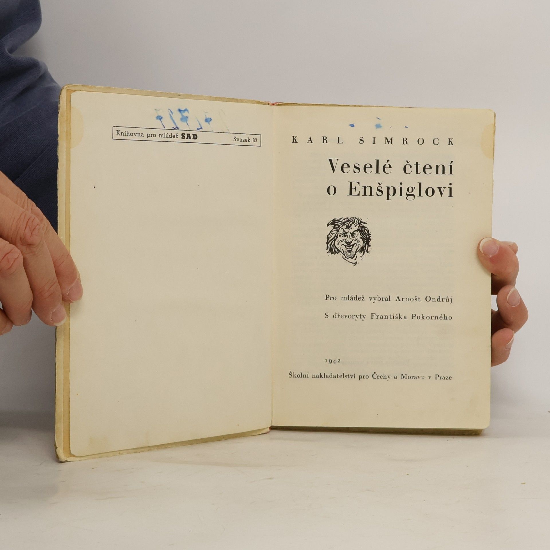 Karl Simrock Veselé čtení o Enšpiglovi