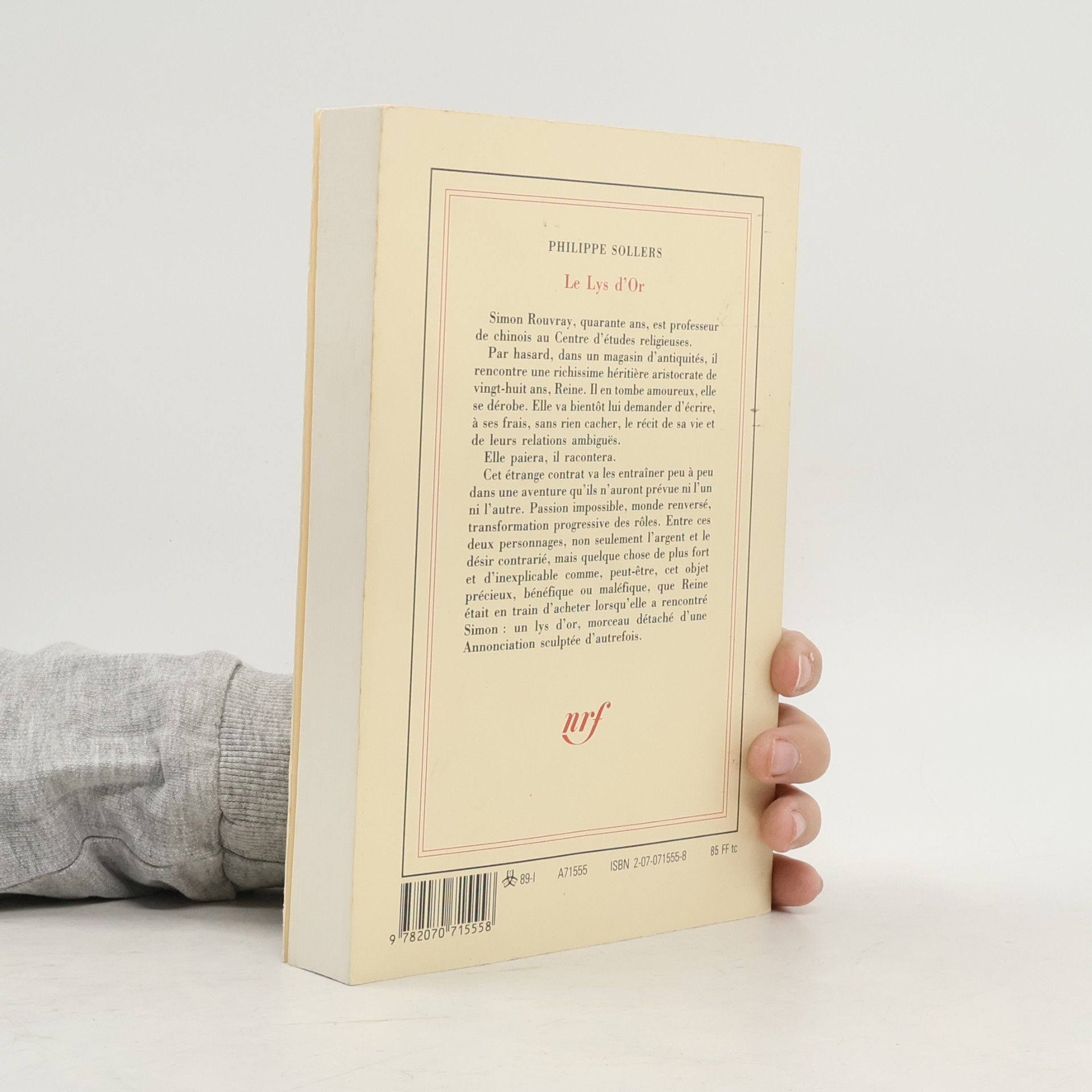 Philippe Sollers Le lys d'or