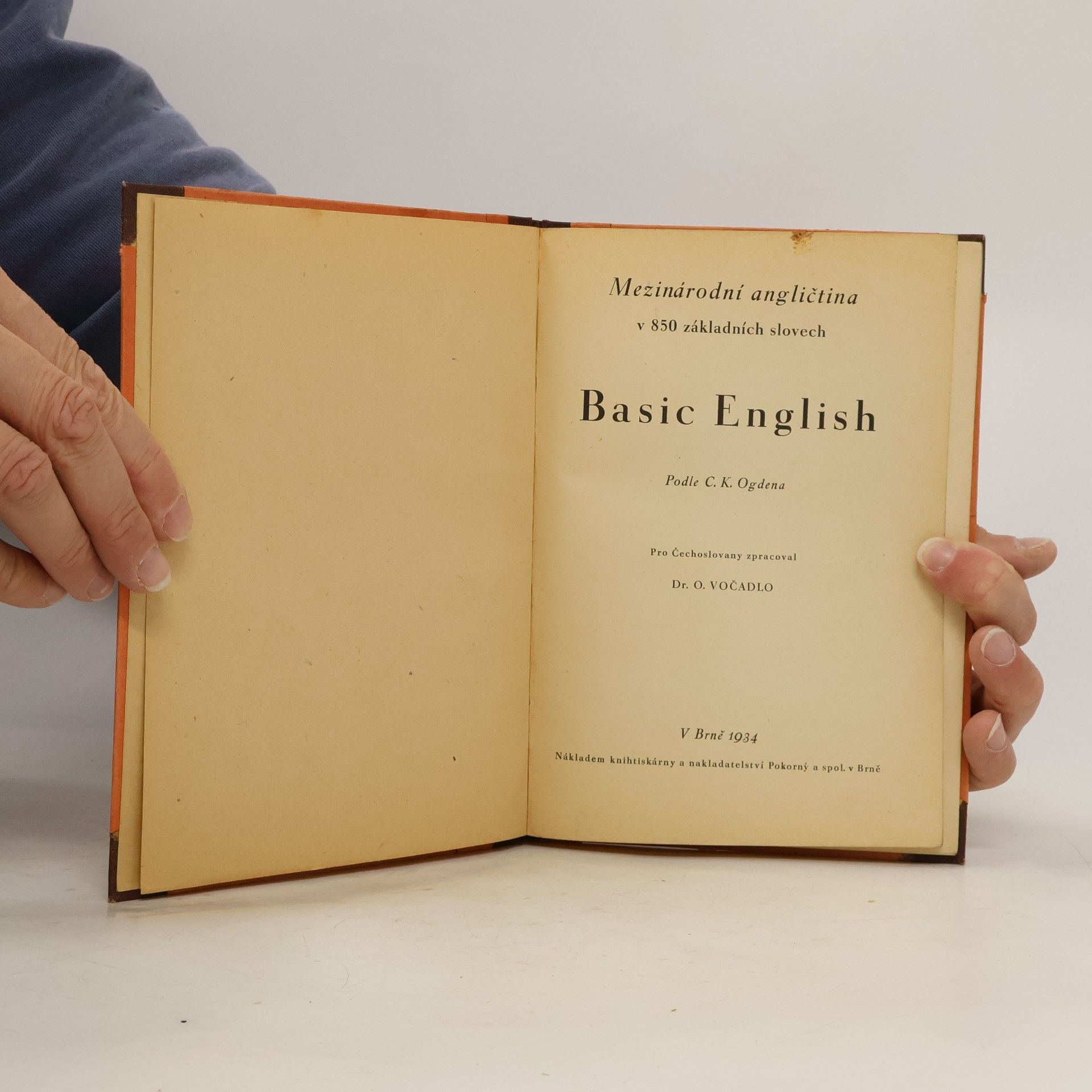Otakar Vočadlo Mezinárodní angličtina v 850 základních slovech : Basic English
