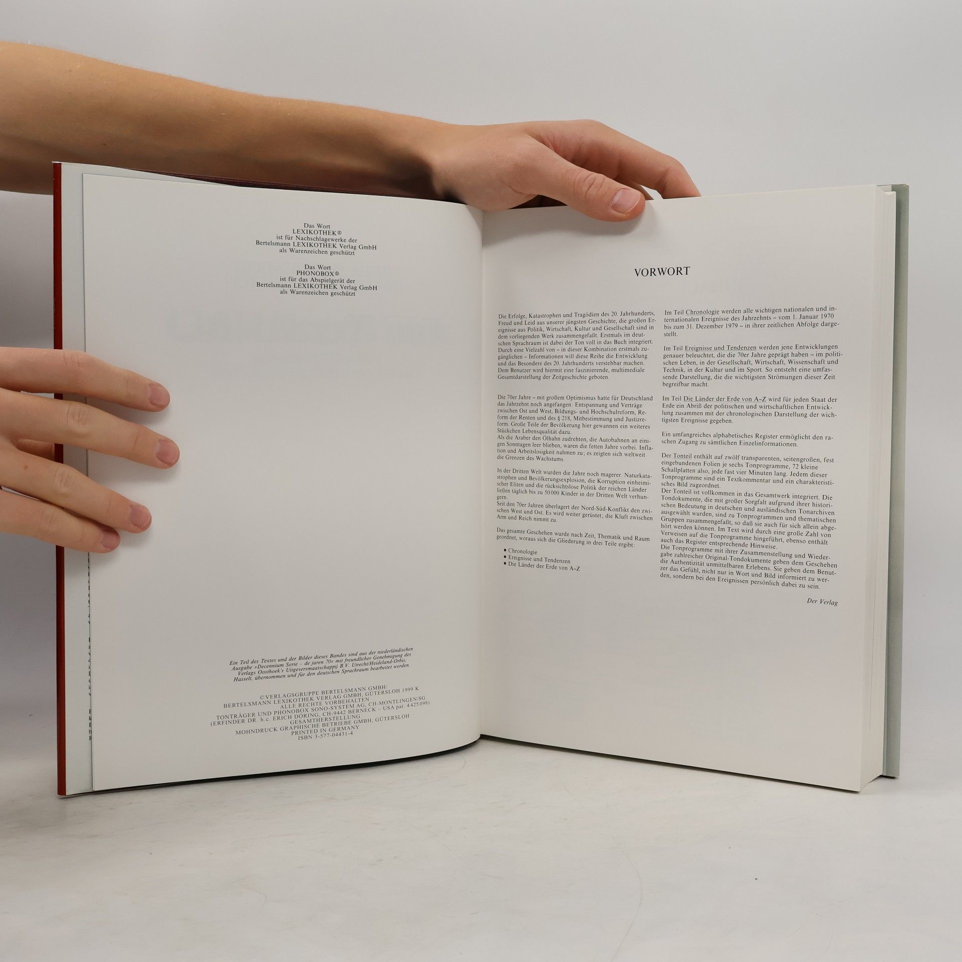 Various authors Unser Jahrhundert in Wort Bild und Ton Die 70er Jahre