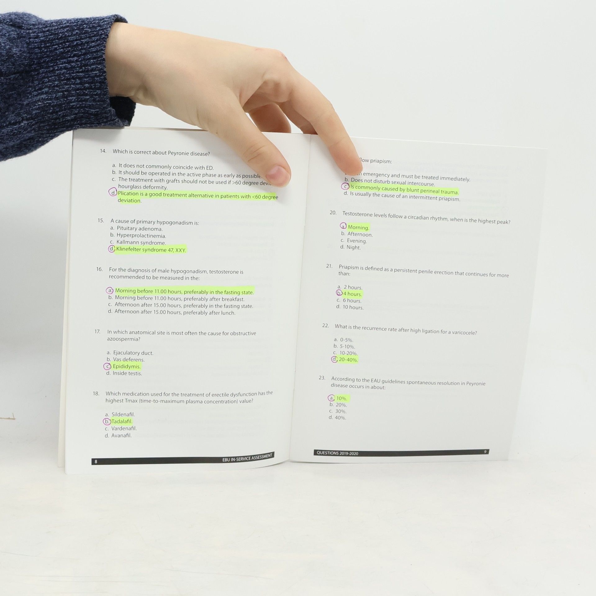 Various authors EBU In-Service Assessment Questions