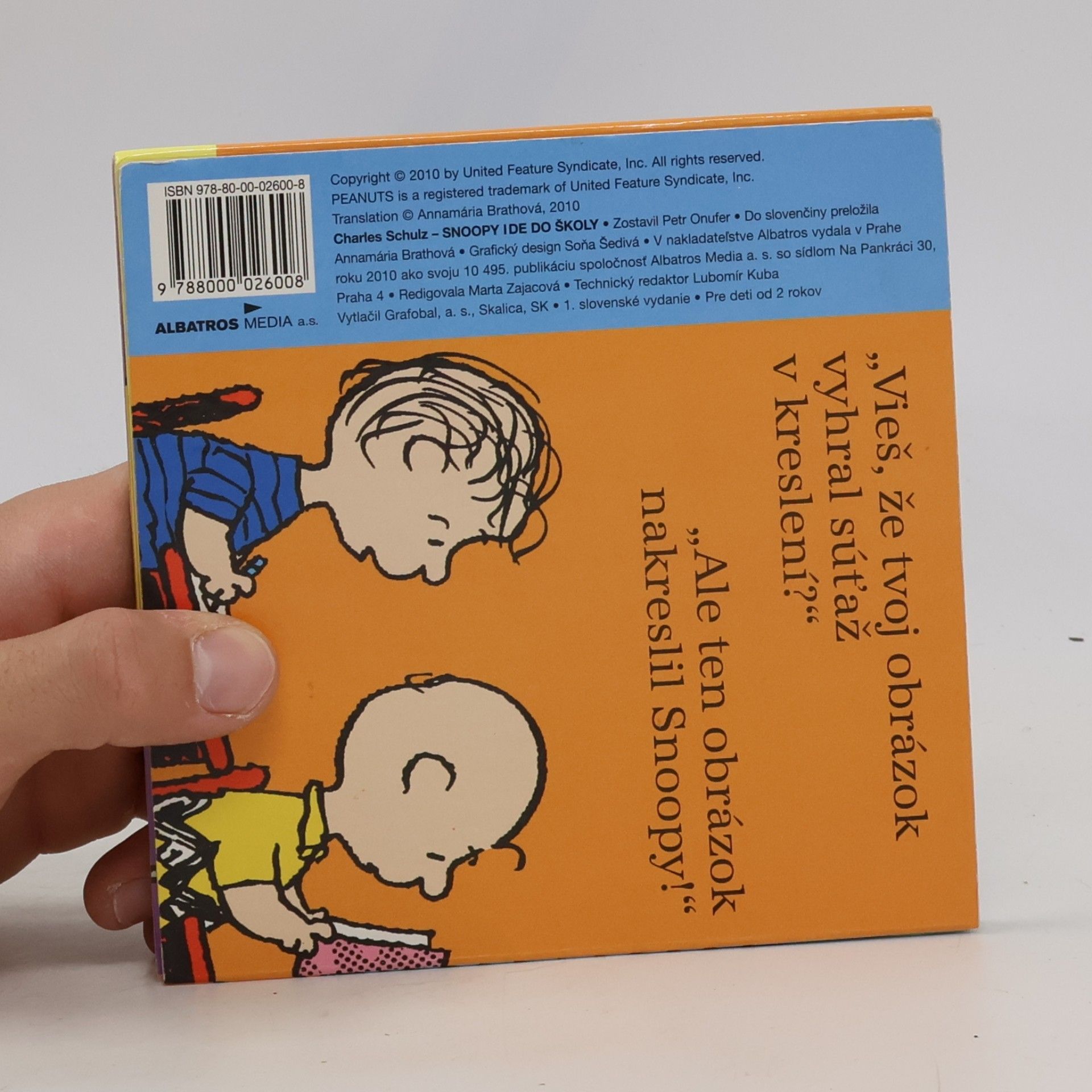 Charles Schulz Snoopy ide do školy