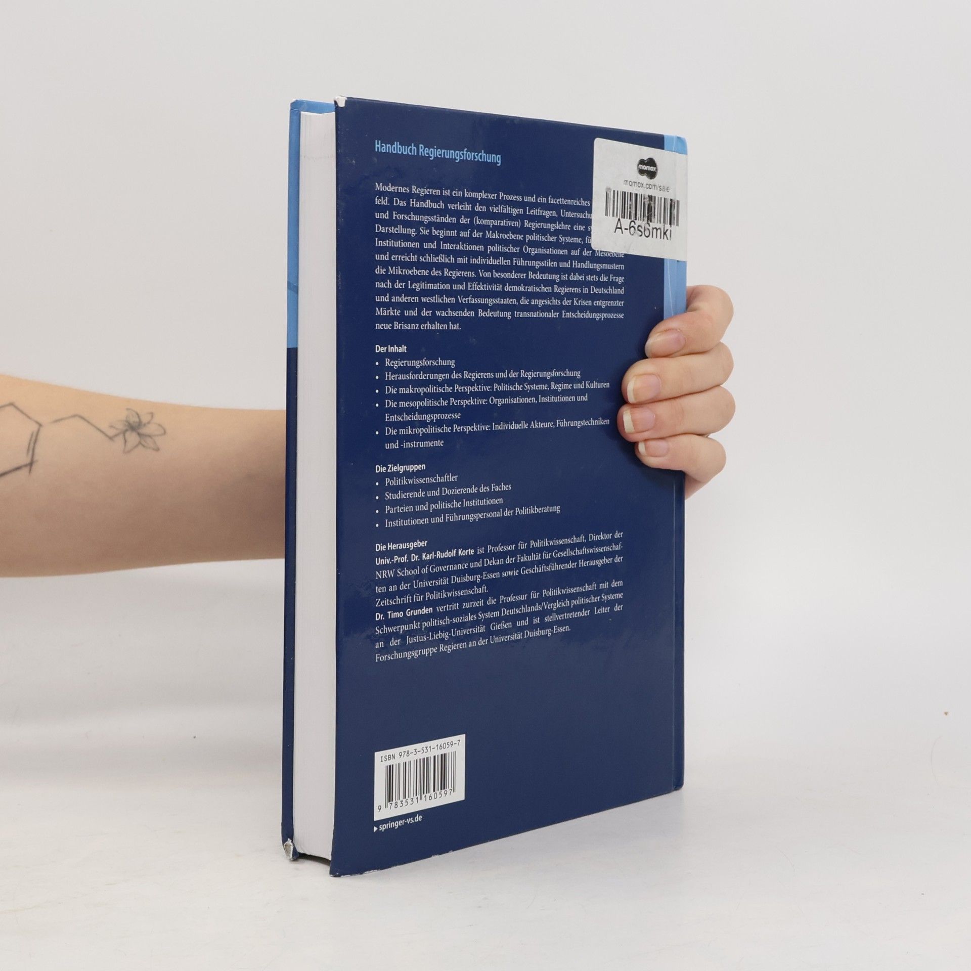 Karl-Rudolf Korte Handbuch Regierungsforschung