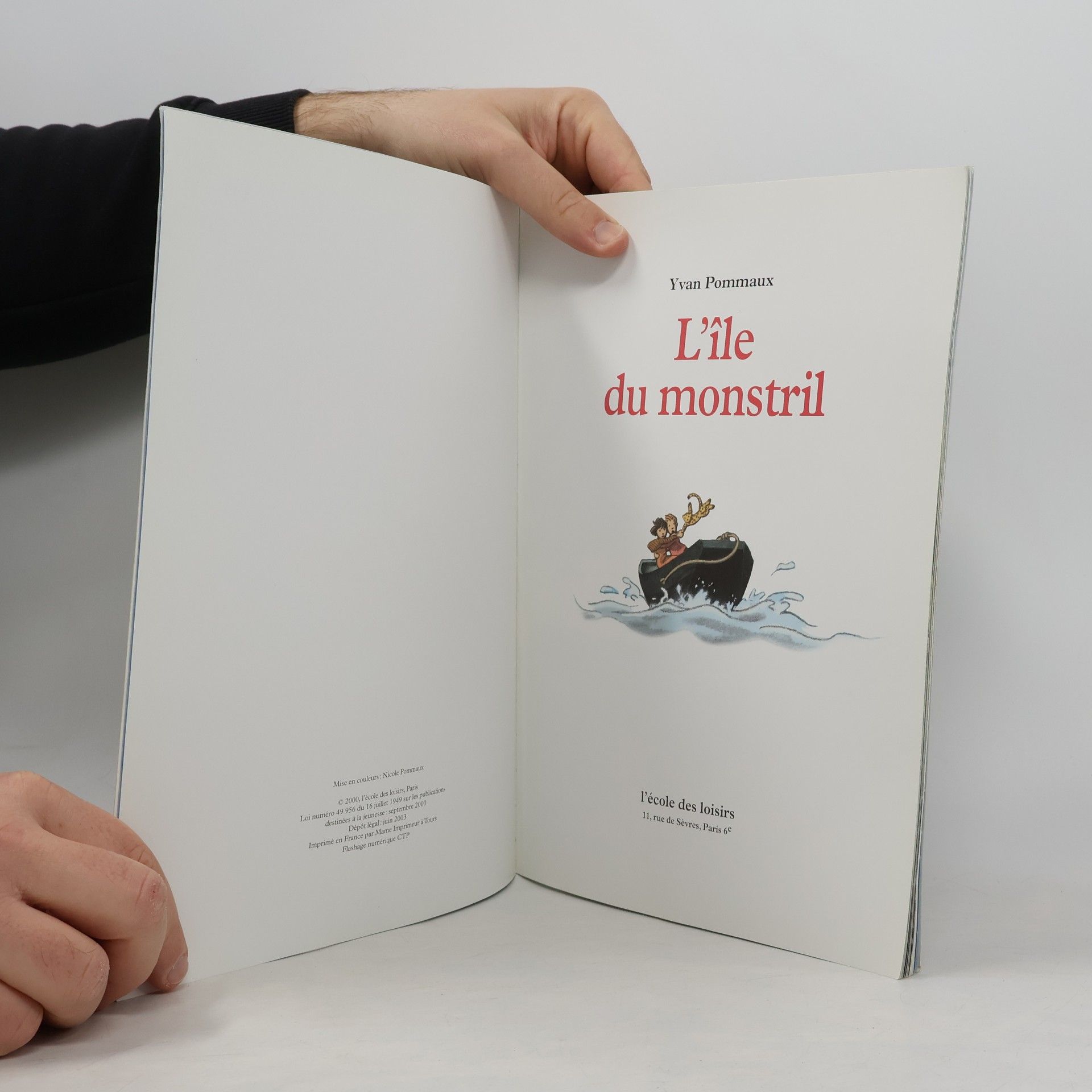 Yvan Pommaux L'île du monstril