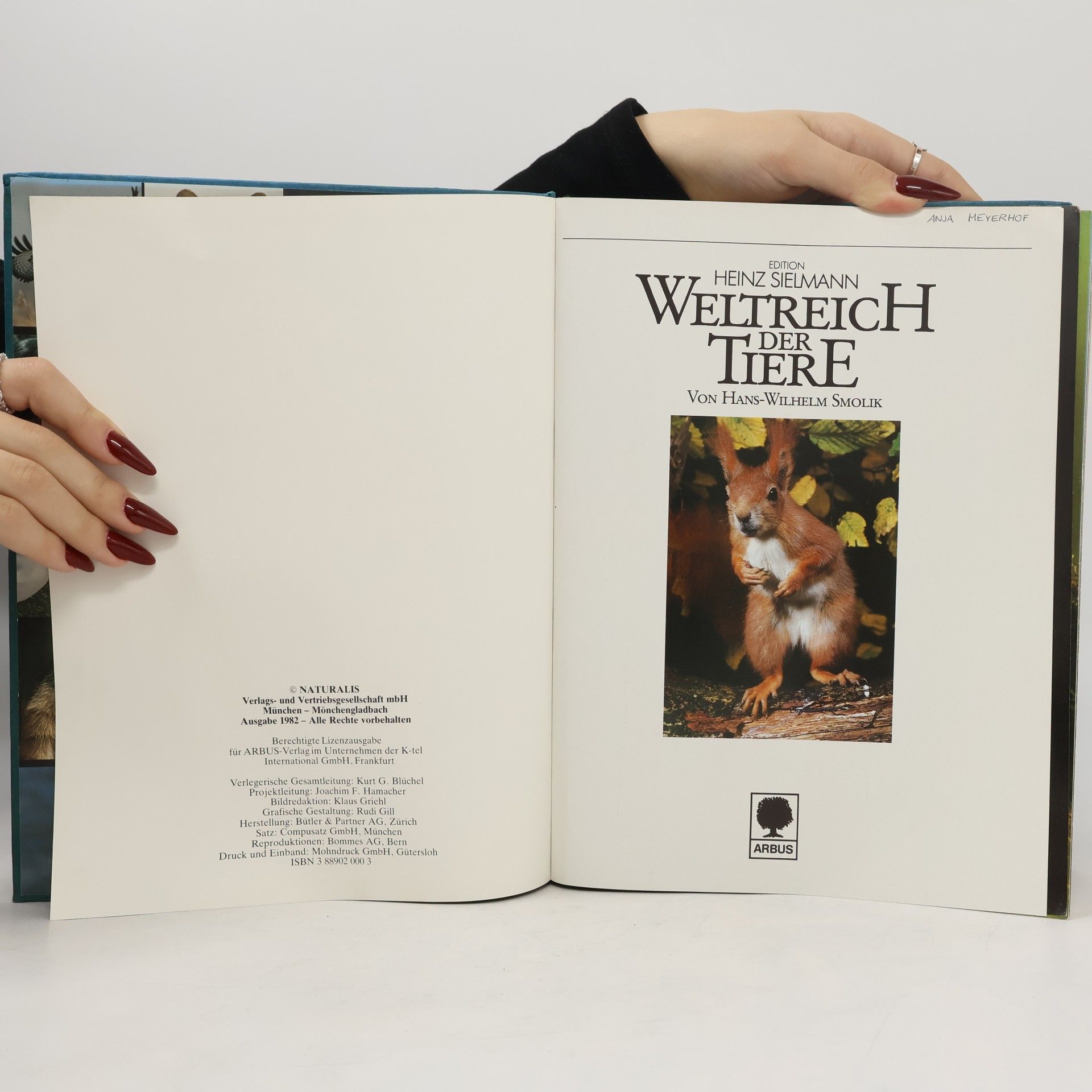 Hans-Wilhelm Smolik Weltreich der Tiere