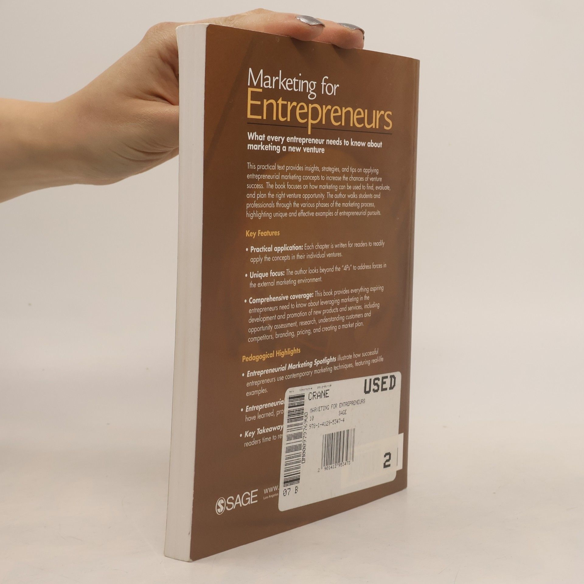 Frederick G. Crane Marketing for Entrepreneurs