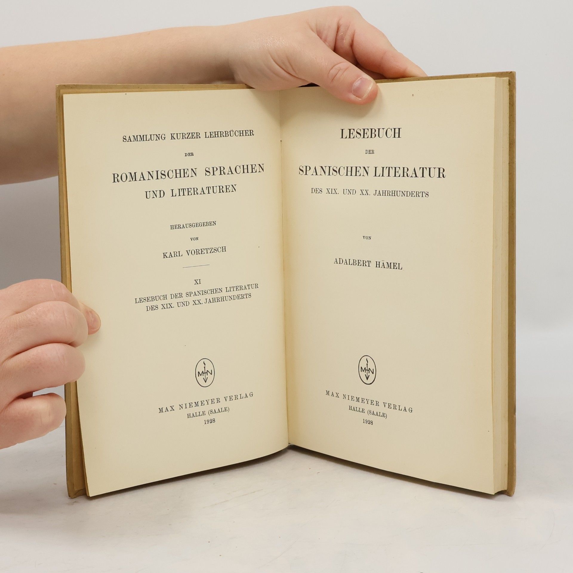 Adalbert Hämel LESEBUCH DER SPANISCHEN LITERATUR
